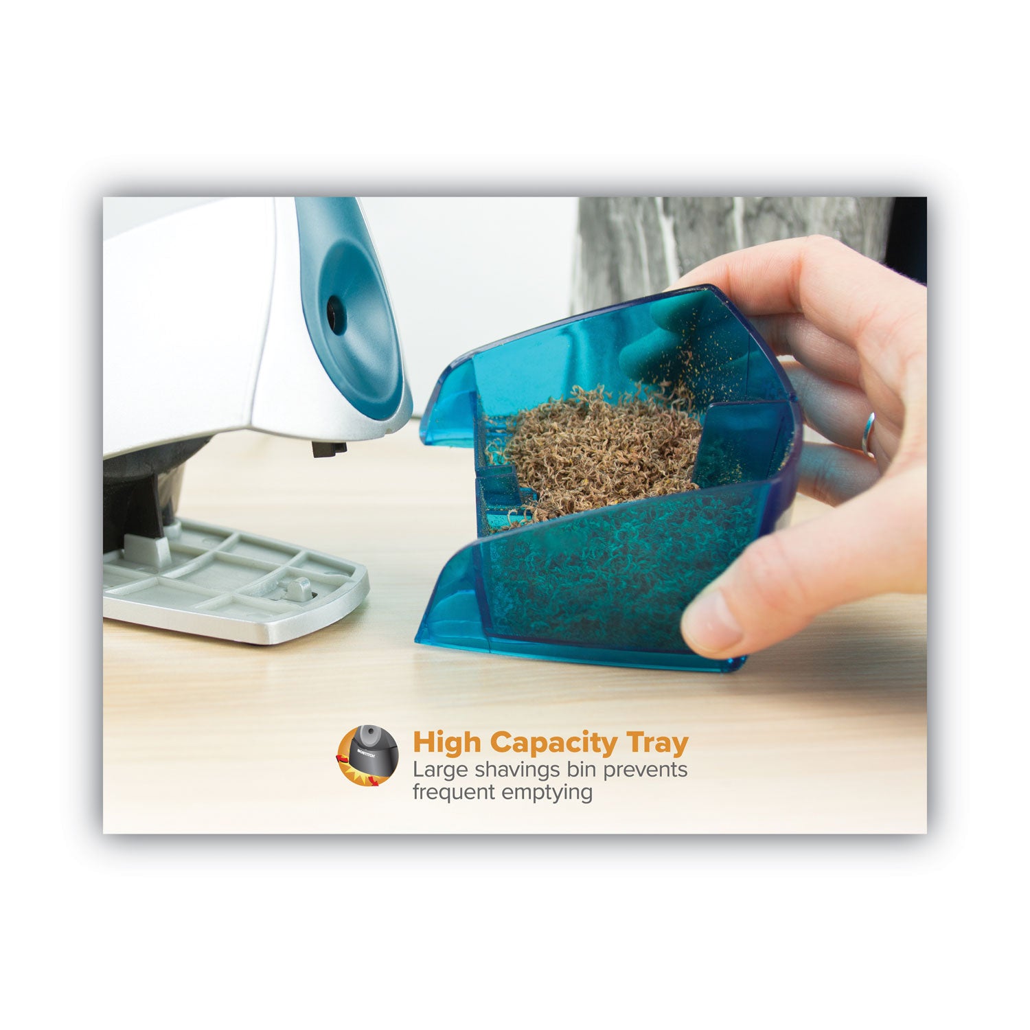 Bostitch® Personal Electric Pencil Sharpener, Ac-Powered, 4.25 X 8.4 X 4, Blue