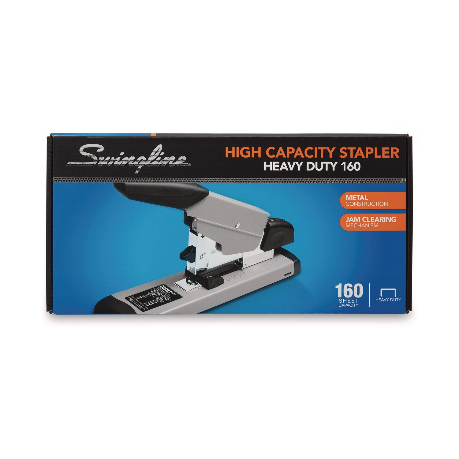 Swingline® Heavy-Duty Stapler, 160-Sheet Capacity, Black/gray