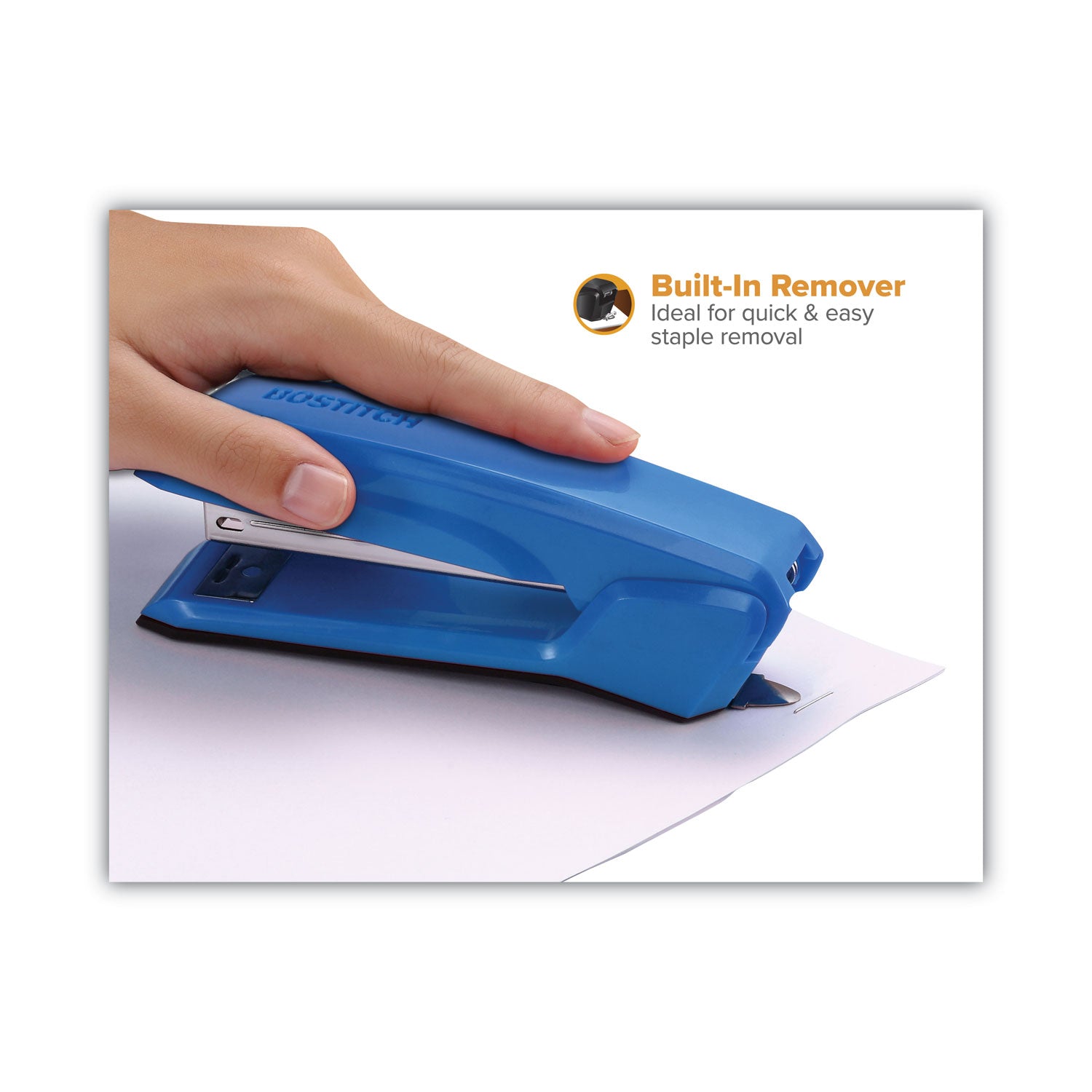 Bostitch® Ascend Stapler, 20-Sheet Capacity, Ice Blue