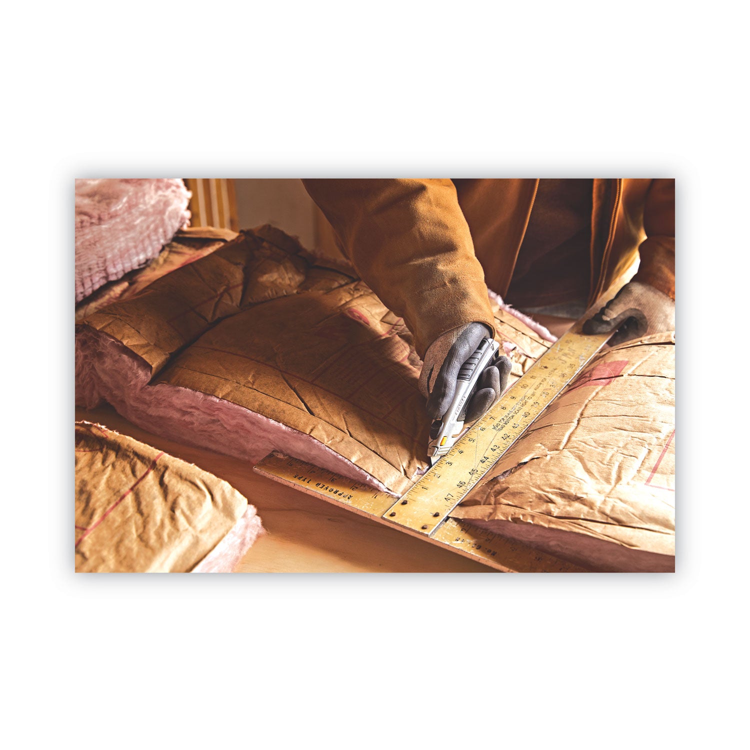 Stanley® Curved Quick-Change Utility Knife, Stainless Steel Retractable Blade, 3 Blades, 6.5" Metal Handle, Black/Chrome