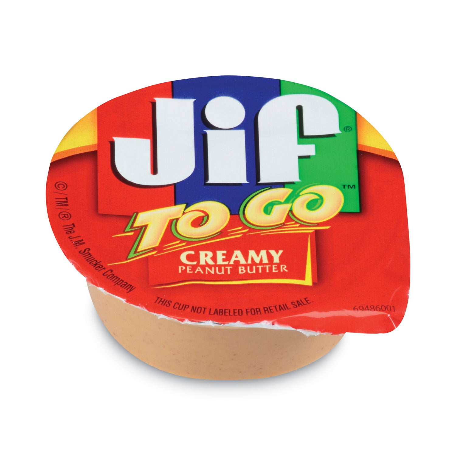 Jif To Go® Spreads, Creamy Peanut Butter, 1.5 Oz Cup, 8/box