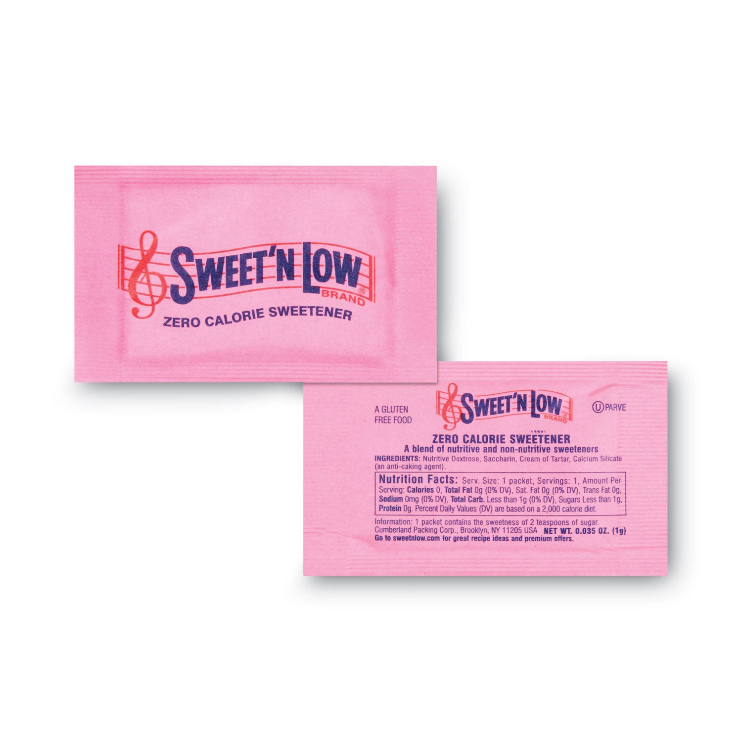 Sweet'N Low® Sugar Substitute, 0.15 oz Packet, 400/Box