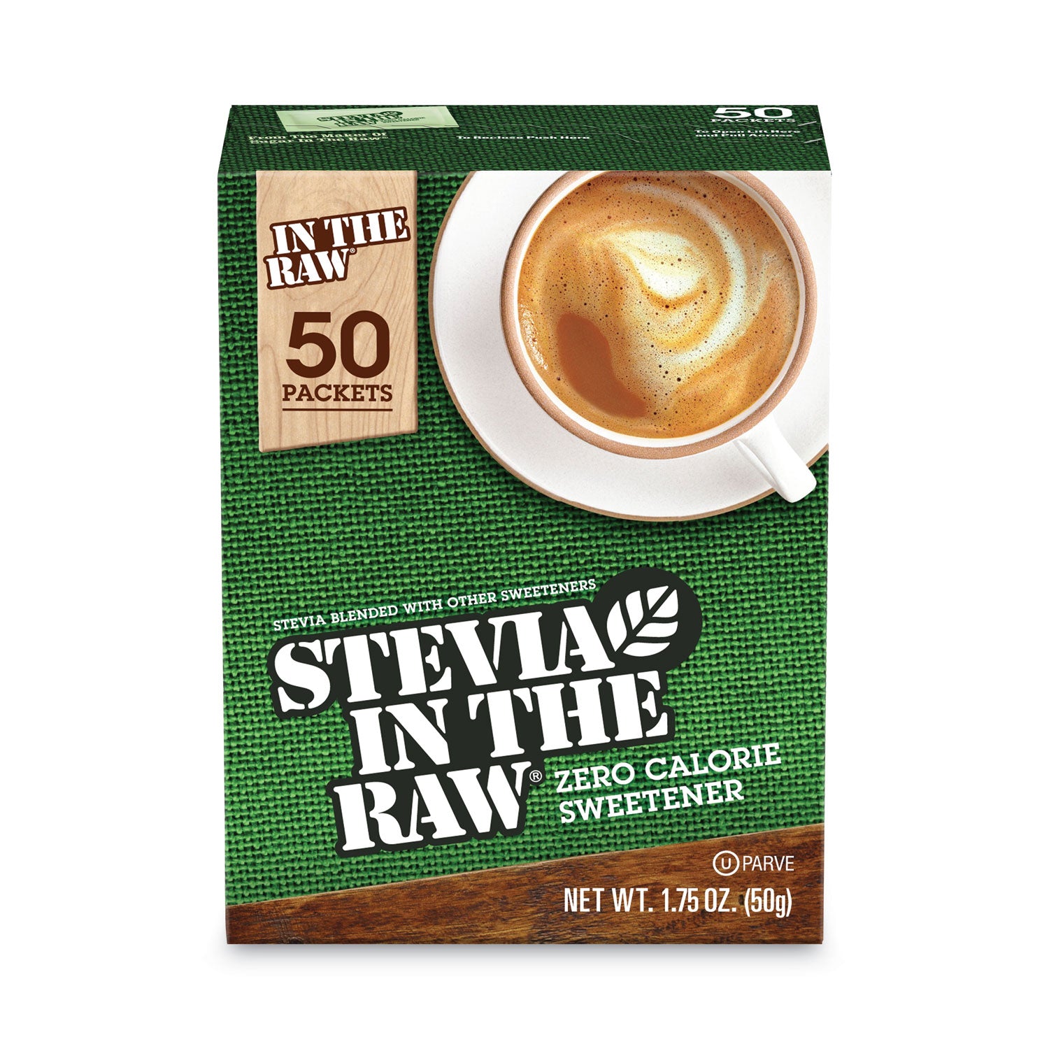 Stevia in the Raw® Sweetener, 2.5 oz Packet, 50/Box, 12 Boxes/Carton