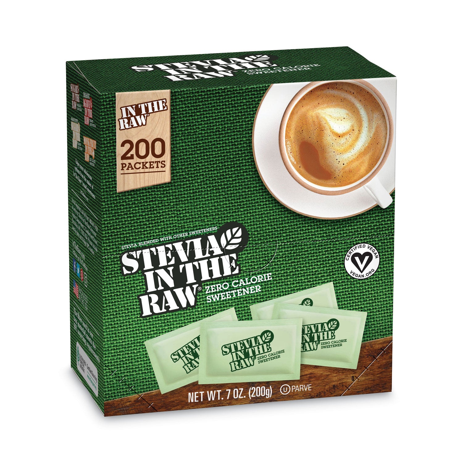 Stevia in the Raw® Sweetener, 0.04 oz Packet, 200/Box