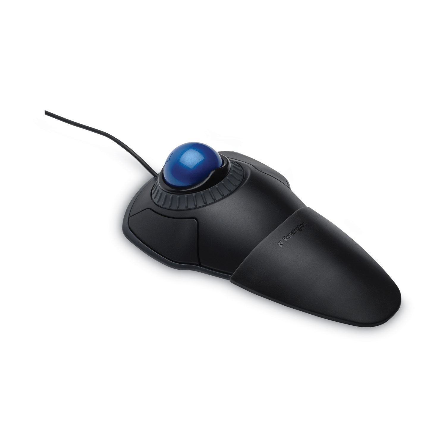 Kensington® Orbit Trackball With Scroll Ring, Usb 2.0, Left/right Hand Use, Black/blue