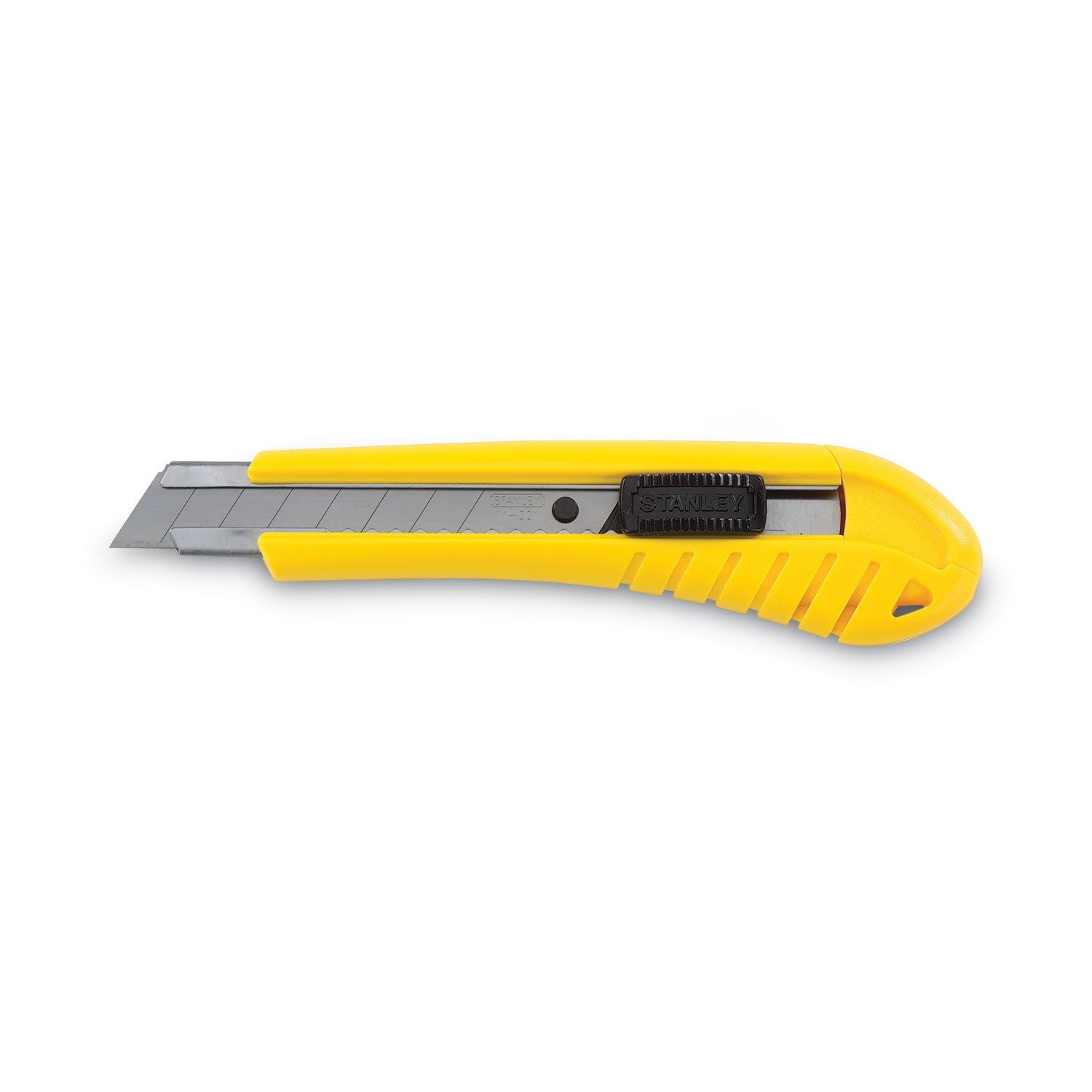 Stanley® Standard Snap-Off Knife, 18 mm Blade, 6.75" Plastic Handle, Yellow