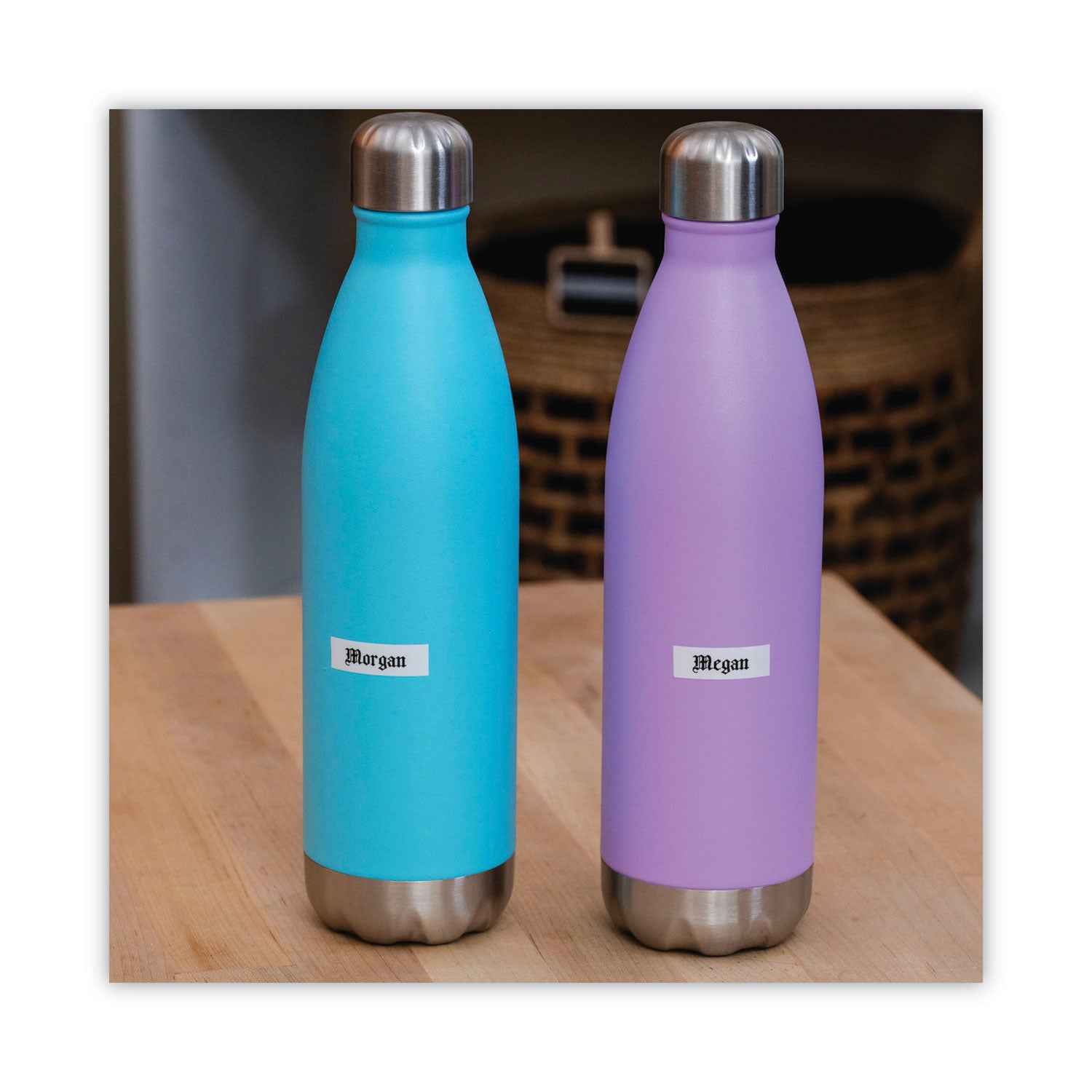 Brother P-Touch® Tc Tape Cartridges For P-Touch Labelers, 0.5" X 25.2 Ft, Black On White, 2/pack