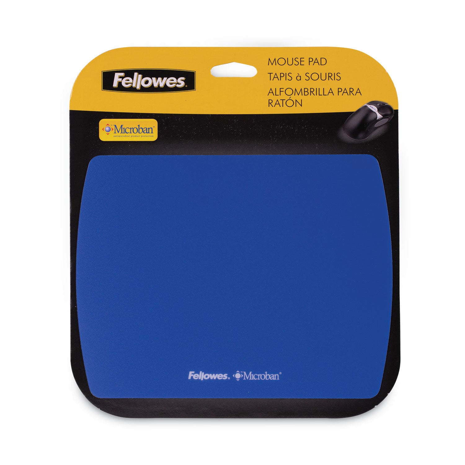 Fellowes® Ultra Thin Mouse Pad with Microban Protection, 9 x 7, Sapphire Blue