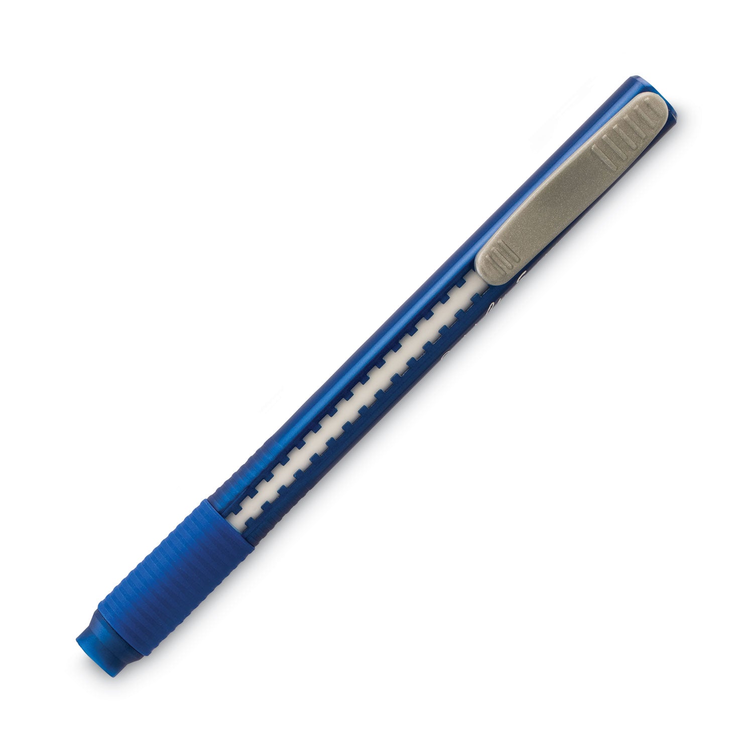 Pentel® Clic Eraser Grip Eraser, For Pencil Marks, White Eraser, Blue Barrel