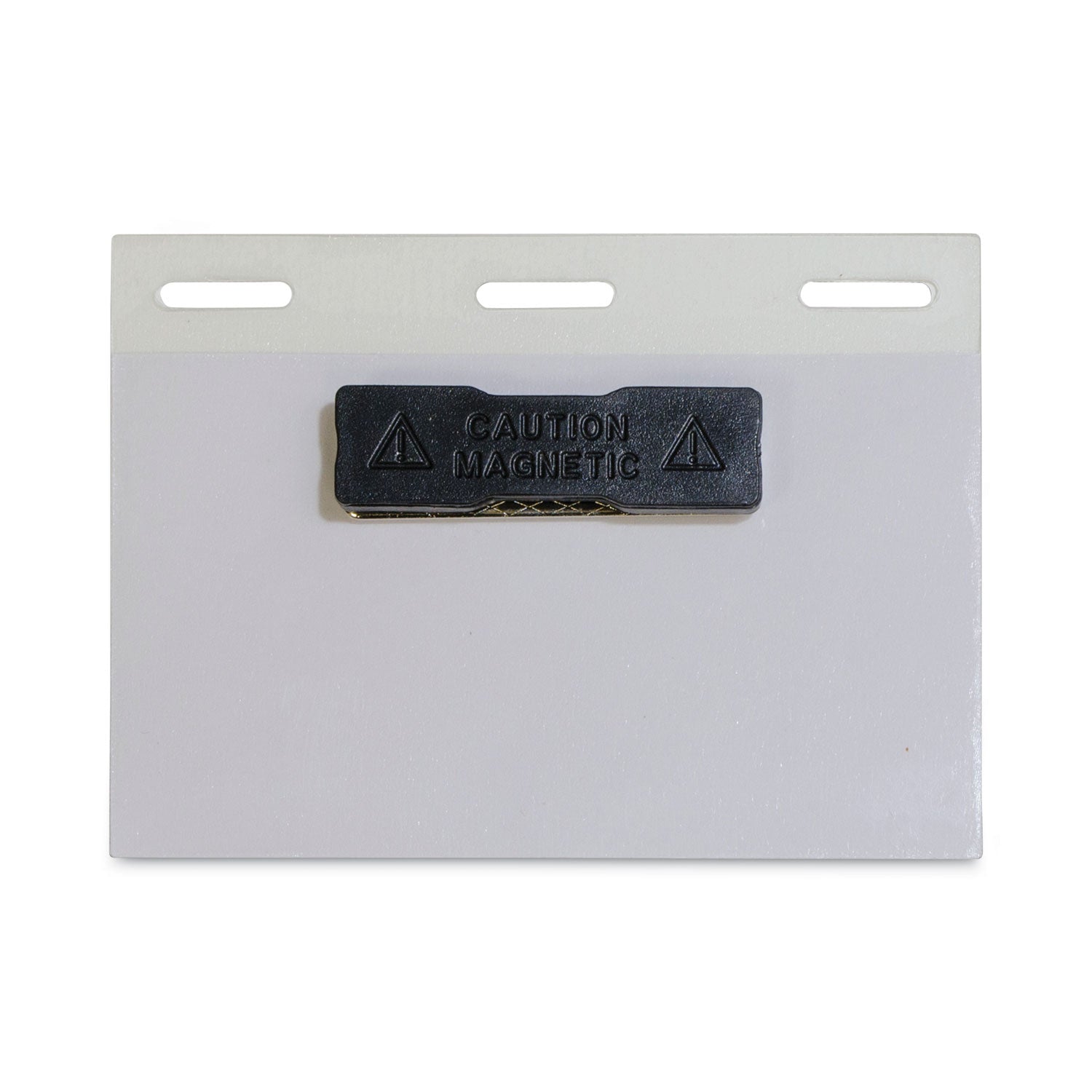 C-Line® Self-Laminating Magnetic Style Name Badge Holder Kit, 2" X 3", Clear, 20/box