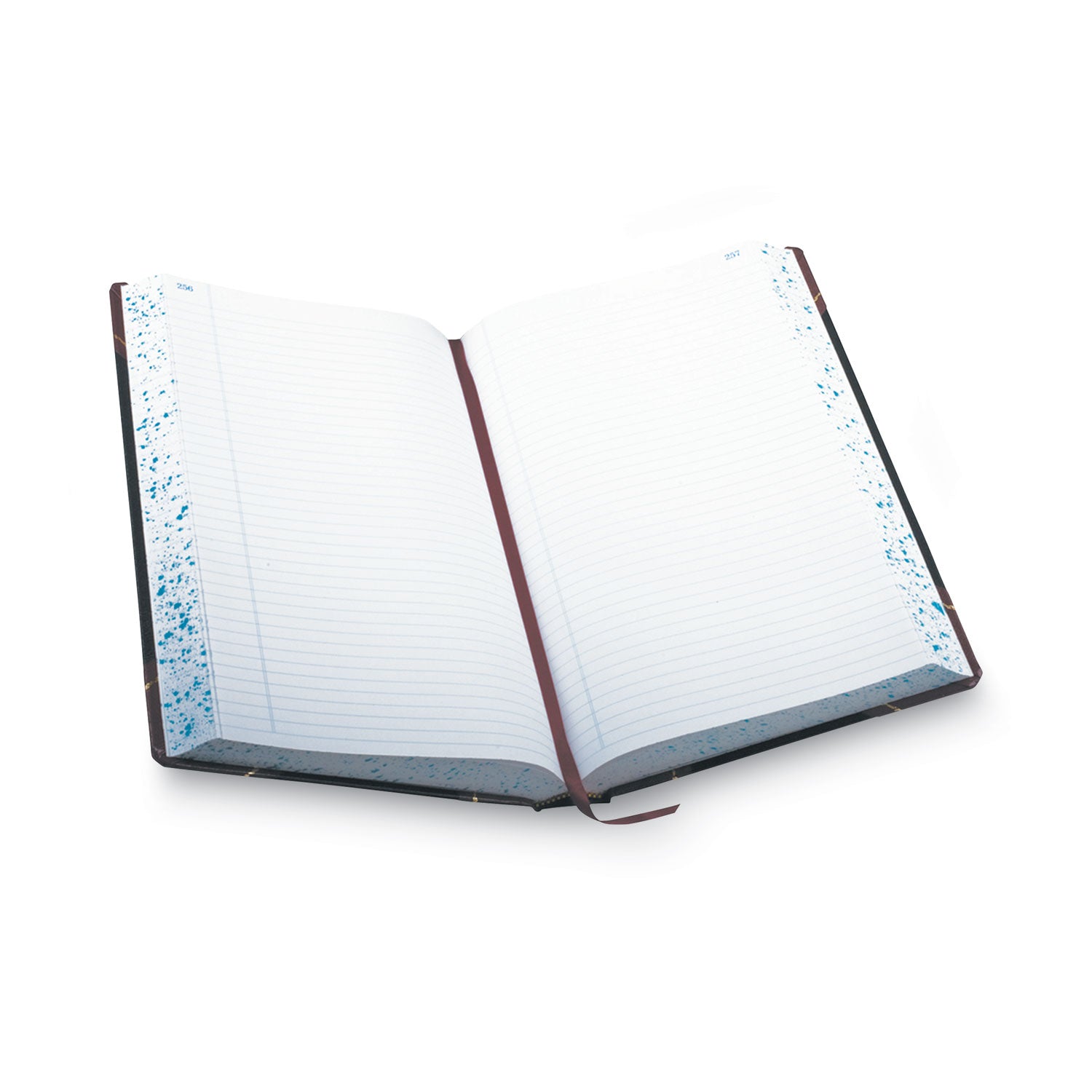 Boorum & Pease® Account Record Book, Record-Style Rule, Black/red/gold Cover, 13.75 X 8.38 Sheets, 500 Sheets/book