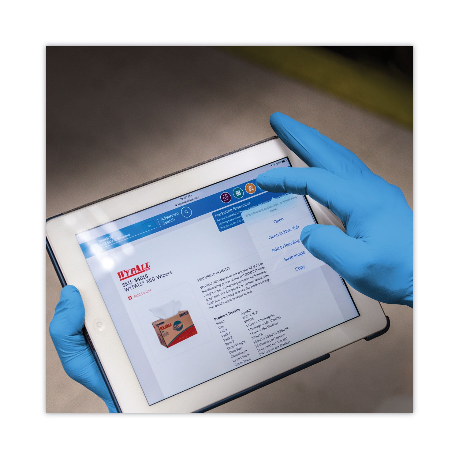 KleenGuard™ G10 2PRO Nitrile Gloves, Blue, X-Large, 90/Box