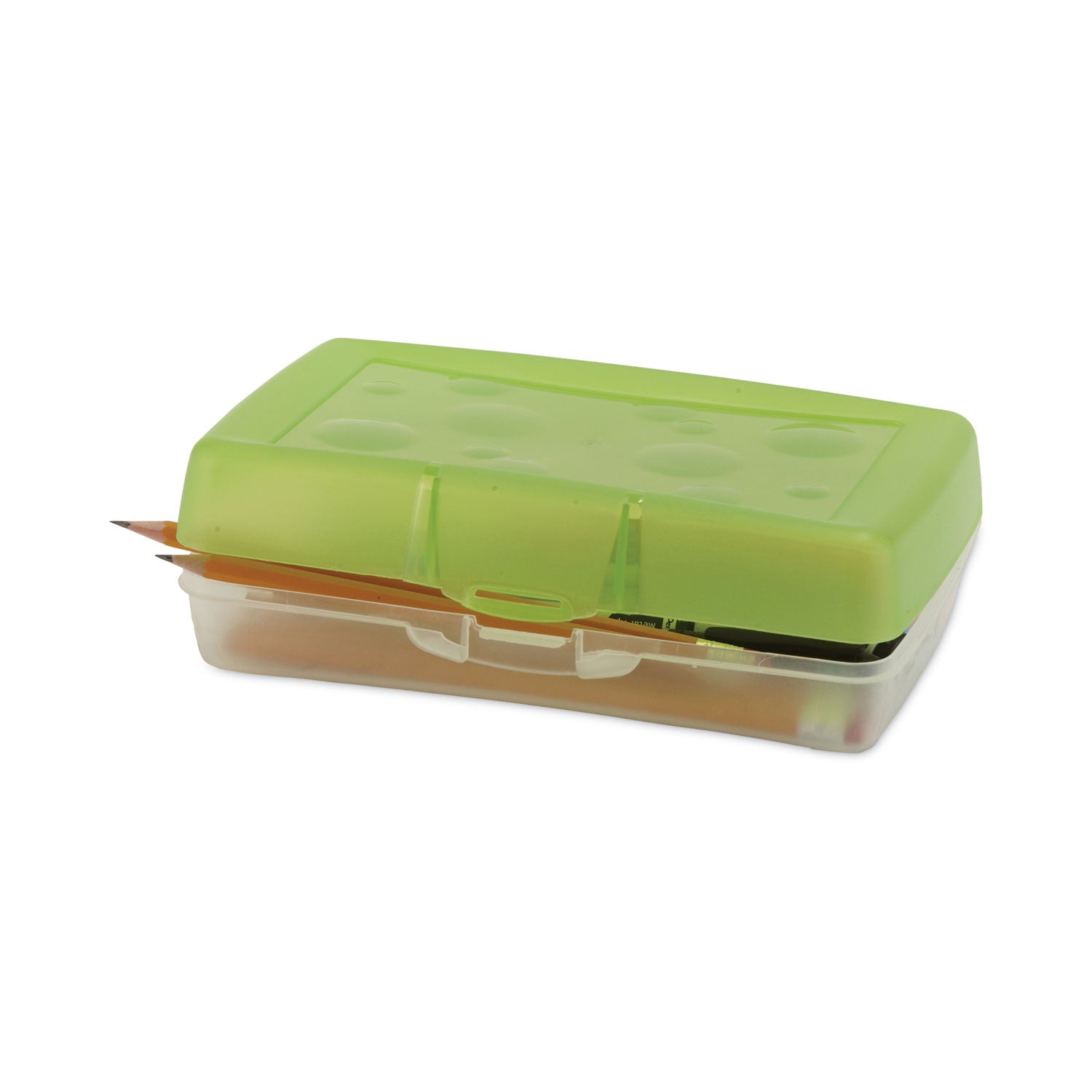 Storex Pencil Box, 8.38 x 5.63 x 2.5, Randomly Assorted Colors