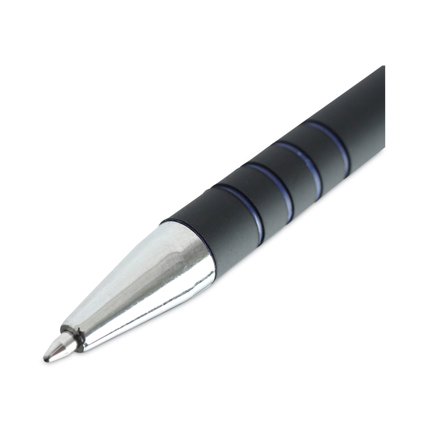 Universal™ Ballpoint Pen, Retractable, Fine 0.7 Mm, Blue Ink, Blue Barrel, Dozen