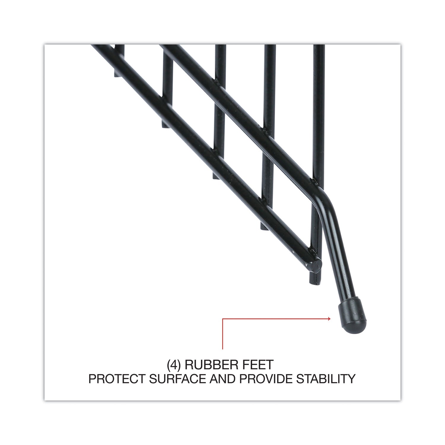 Universal® Wire Tiered File Sorter, 8 Sections, Letter To Legal Size Files, 8" X 10.5" X 12.5", Black