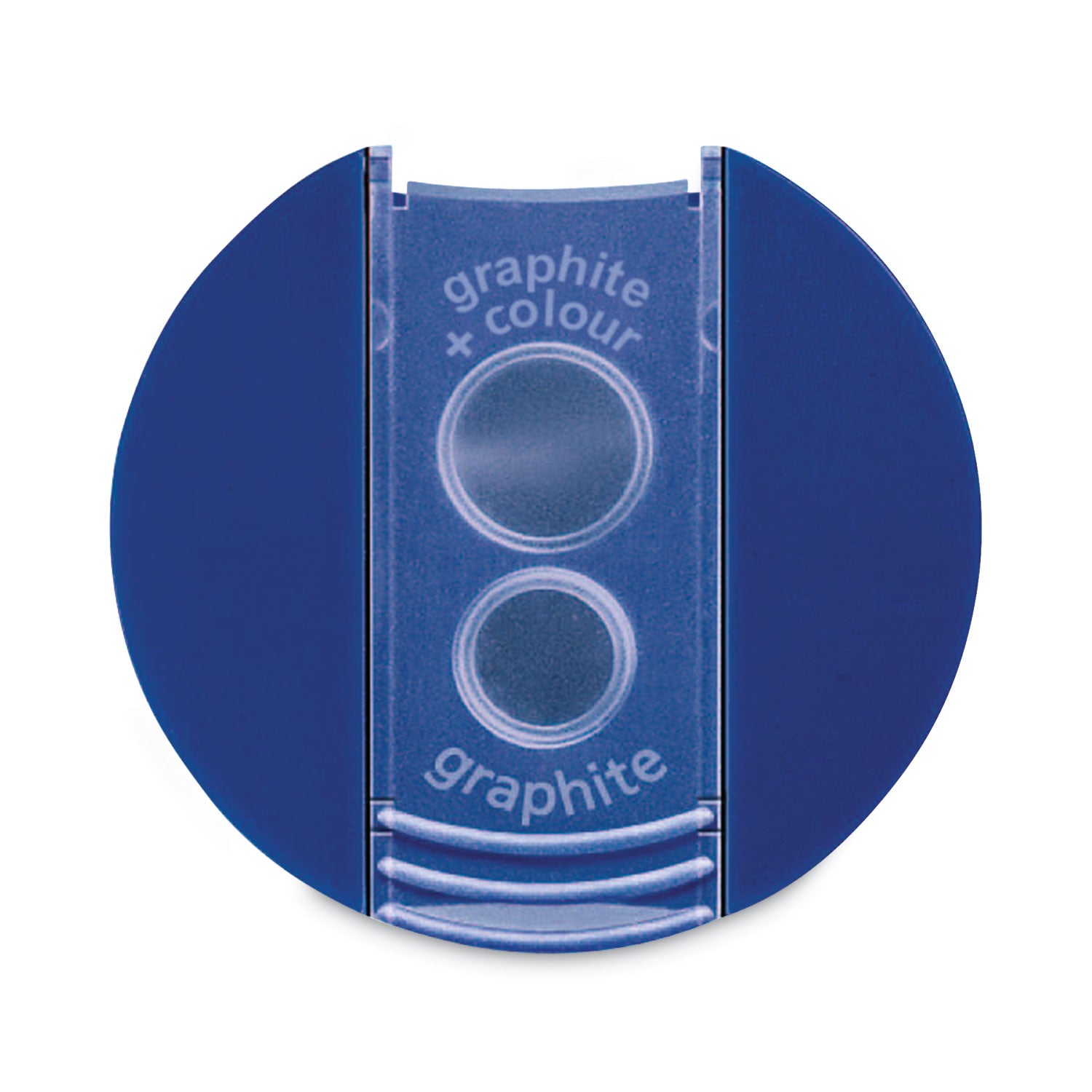 Staedtler® Handheld Manual Double-Hole Plastic Sharpener, 1.57 X 1.65 X 2.2, Blue/silver, 6/box