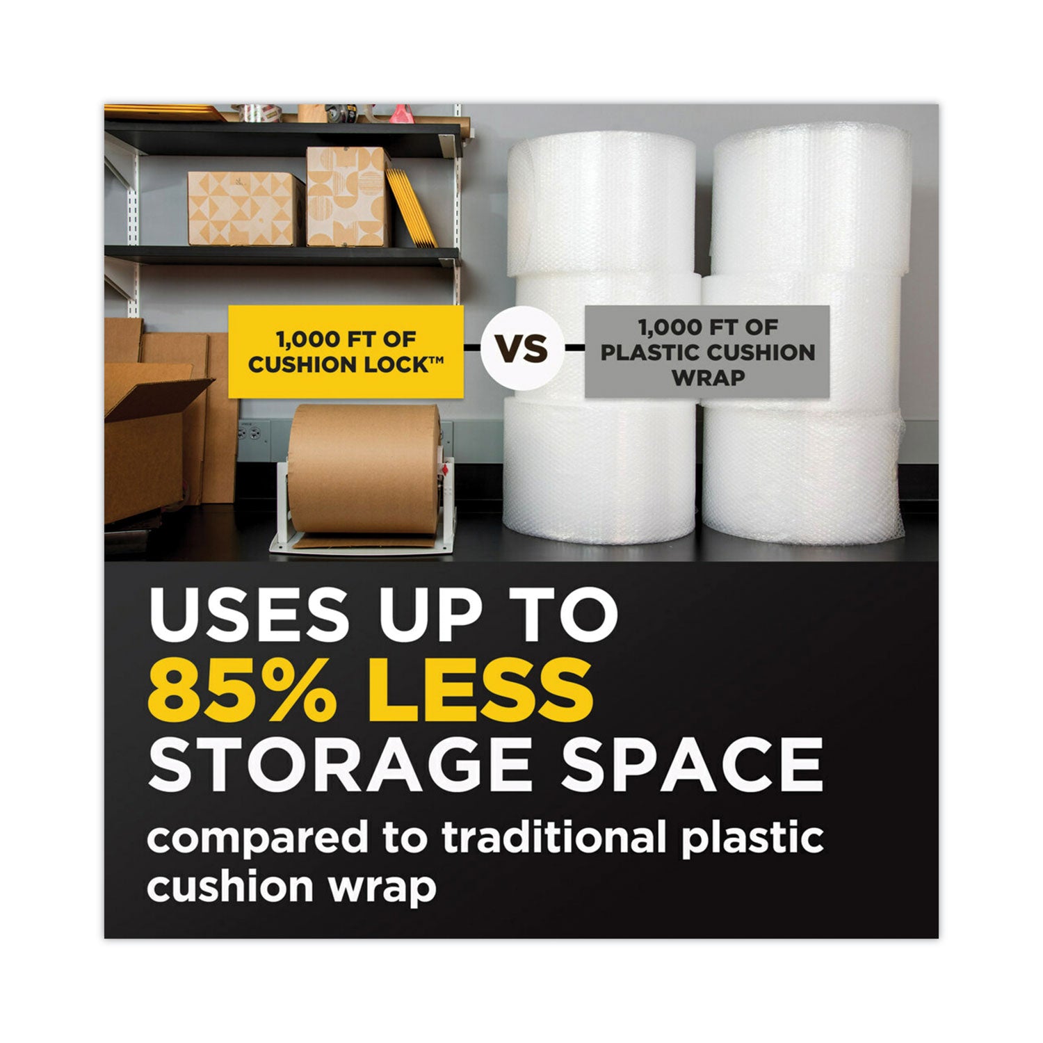 Scotch™ Cushion Lock Protective Wrap Dispenser, For Up To 16" Diameter X 12" Wide Rolls, Steel, Beige