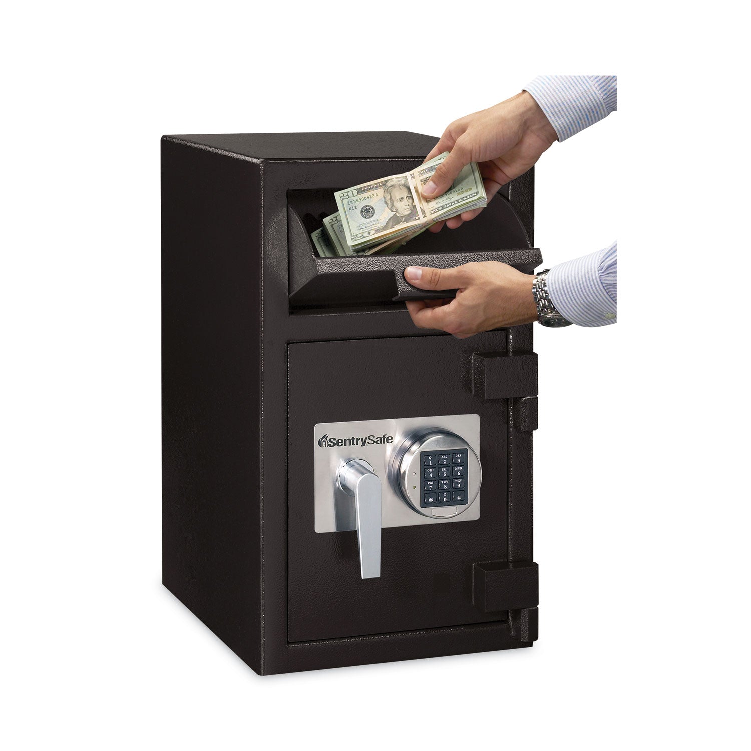 Sentry® Safe Digital Depository Safe, Extra Large, 1.3 Cu Ft, 14w X 15.6d X 24h, Black