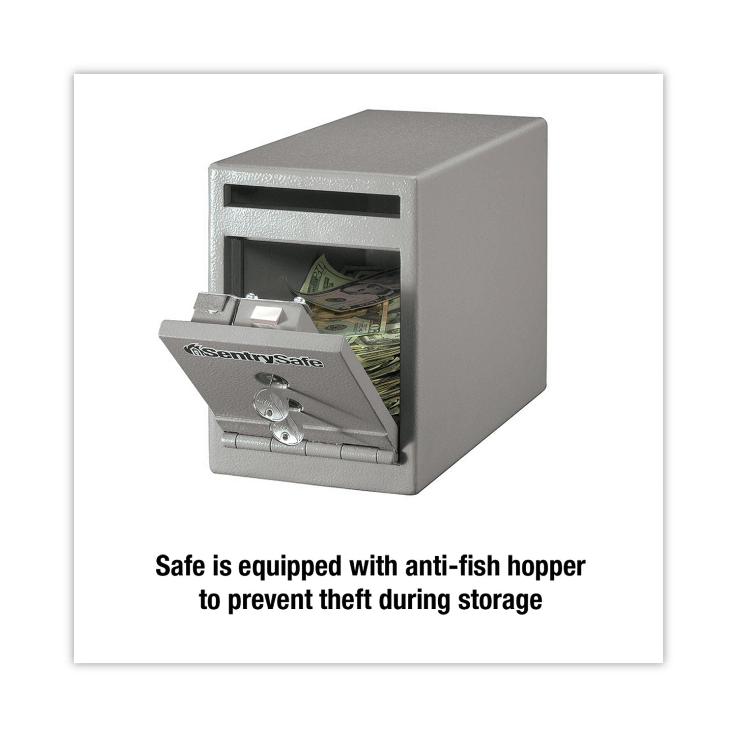 Sentry® Safe Uc025k Safe, 0.23 Cu Ft, 6 X 12.3 X 8.5, Silver