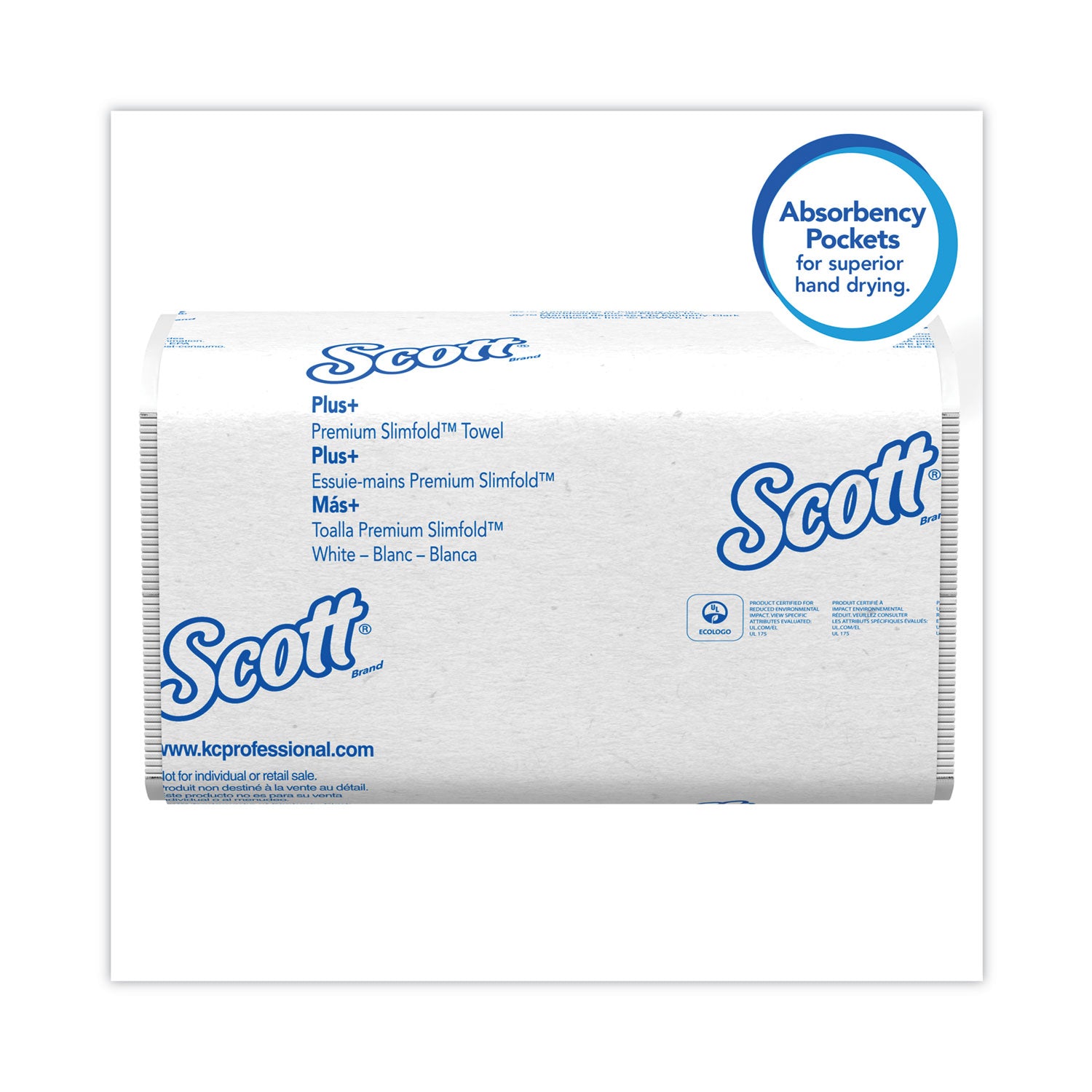 Scott® Slimfold Towels, 1-Ply, 7.5 x 11.6, White, 90/Pack, 24 Packs/Carton