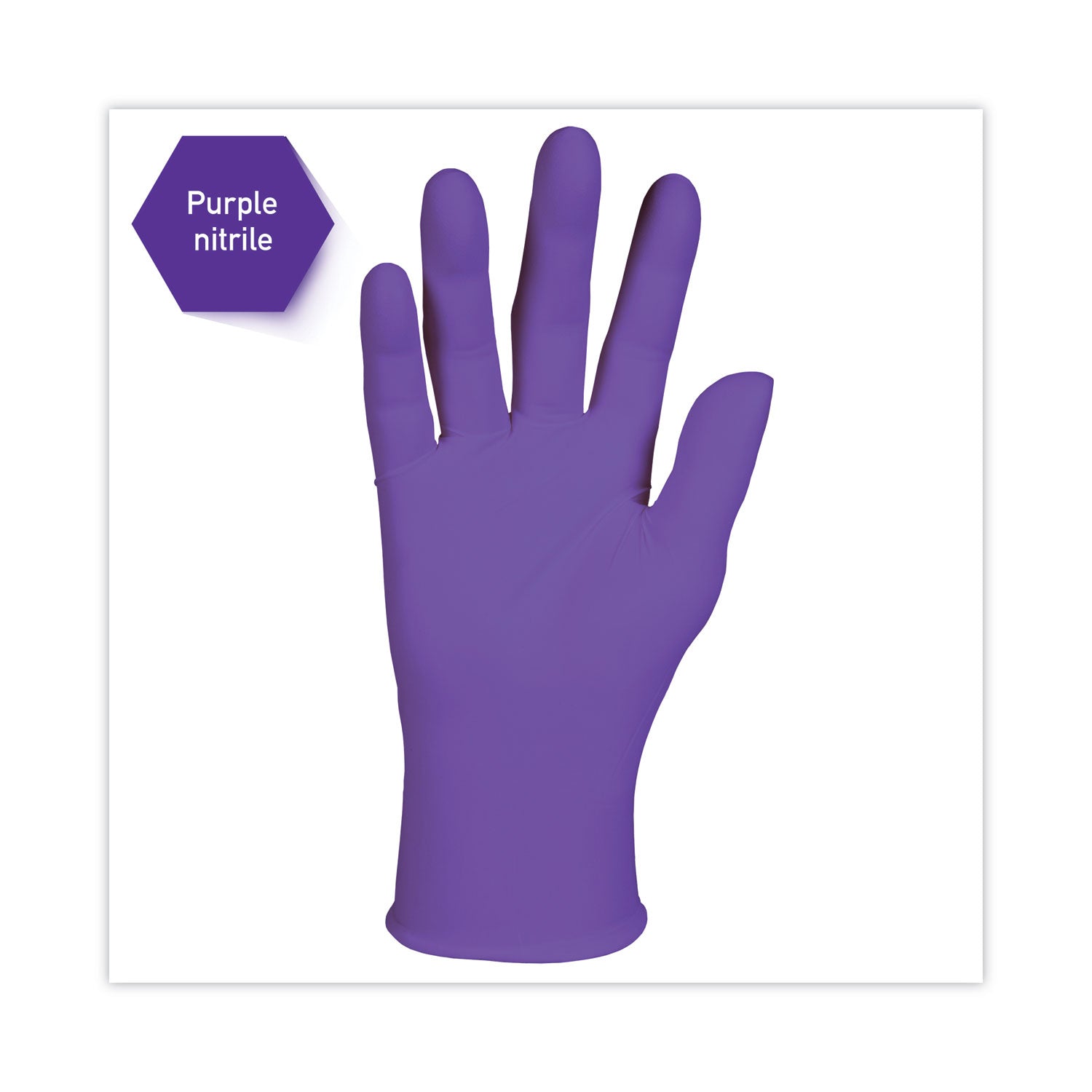 Kimtech™ PURPLE NITRILE Exam Gloves, 242 mm Length, Medium, Purple, 100/Box