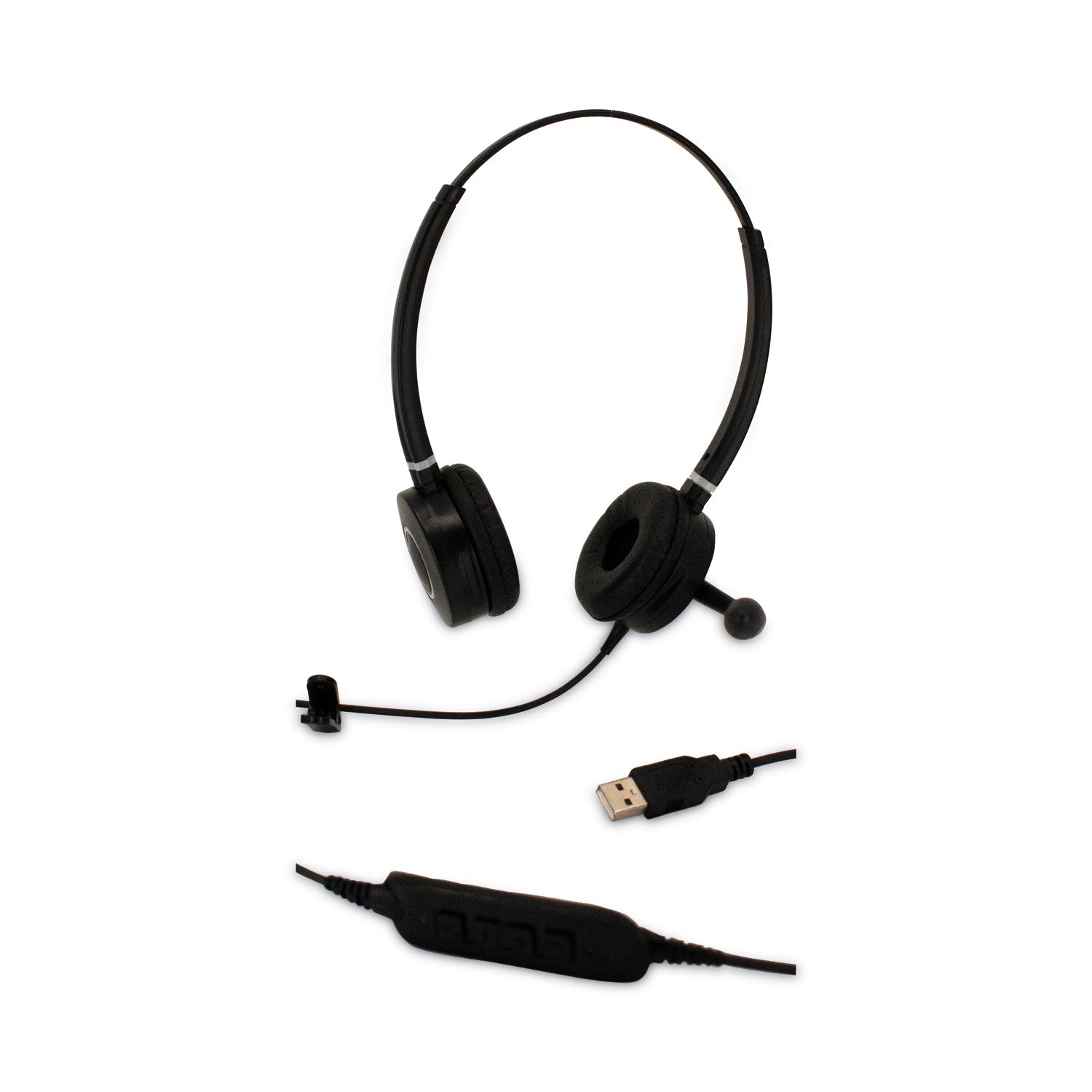 Spracht HS-WD-USB-2 Binaural Over The Head Headset, Black