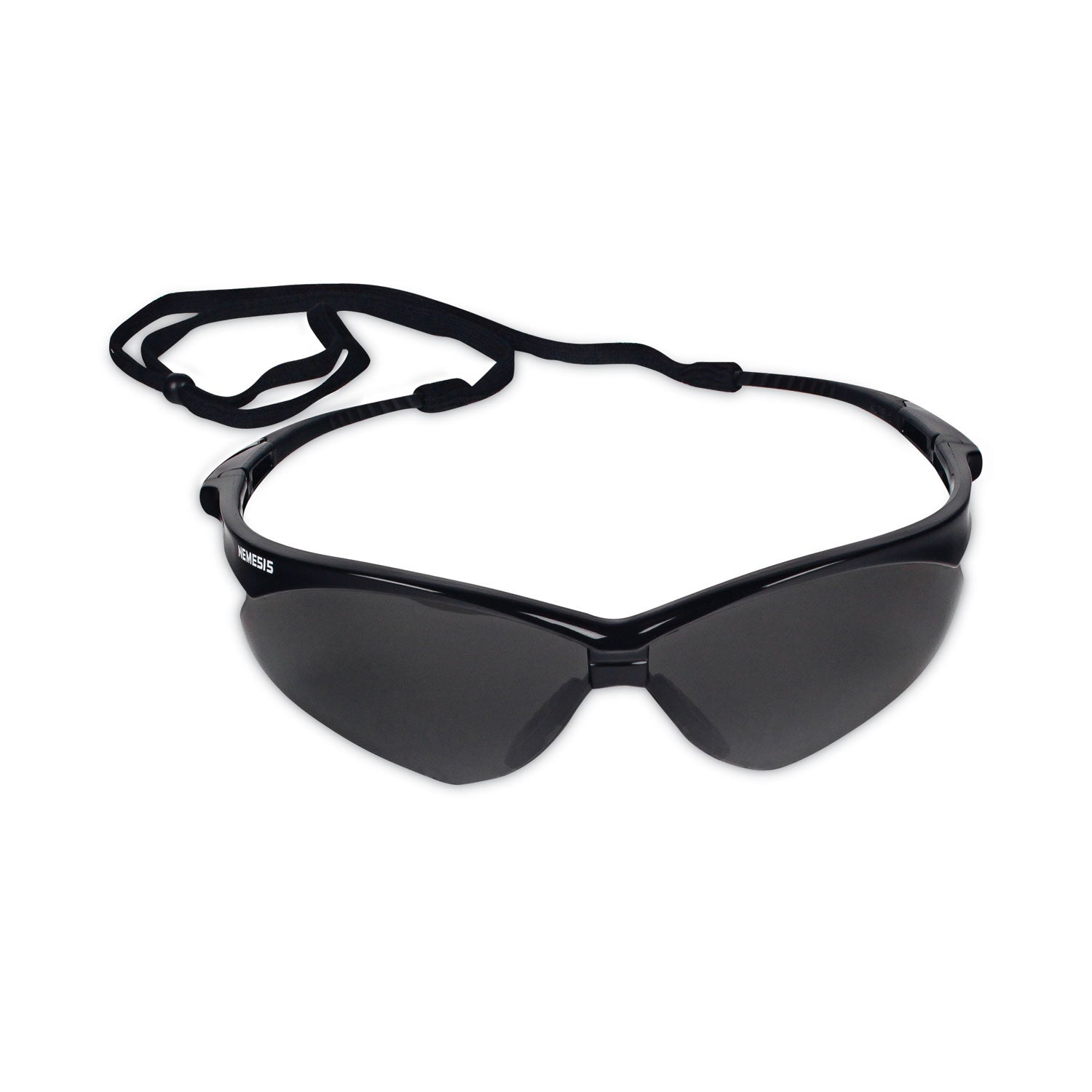 KleenGuard™ V30 Nemesis Safety Glasses, Black Frame, Smoke Anti-Fog Lens