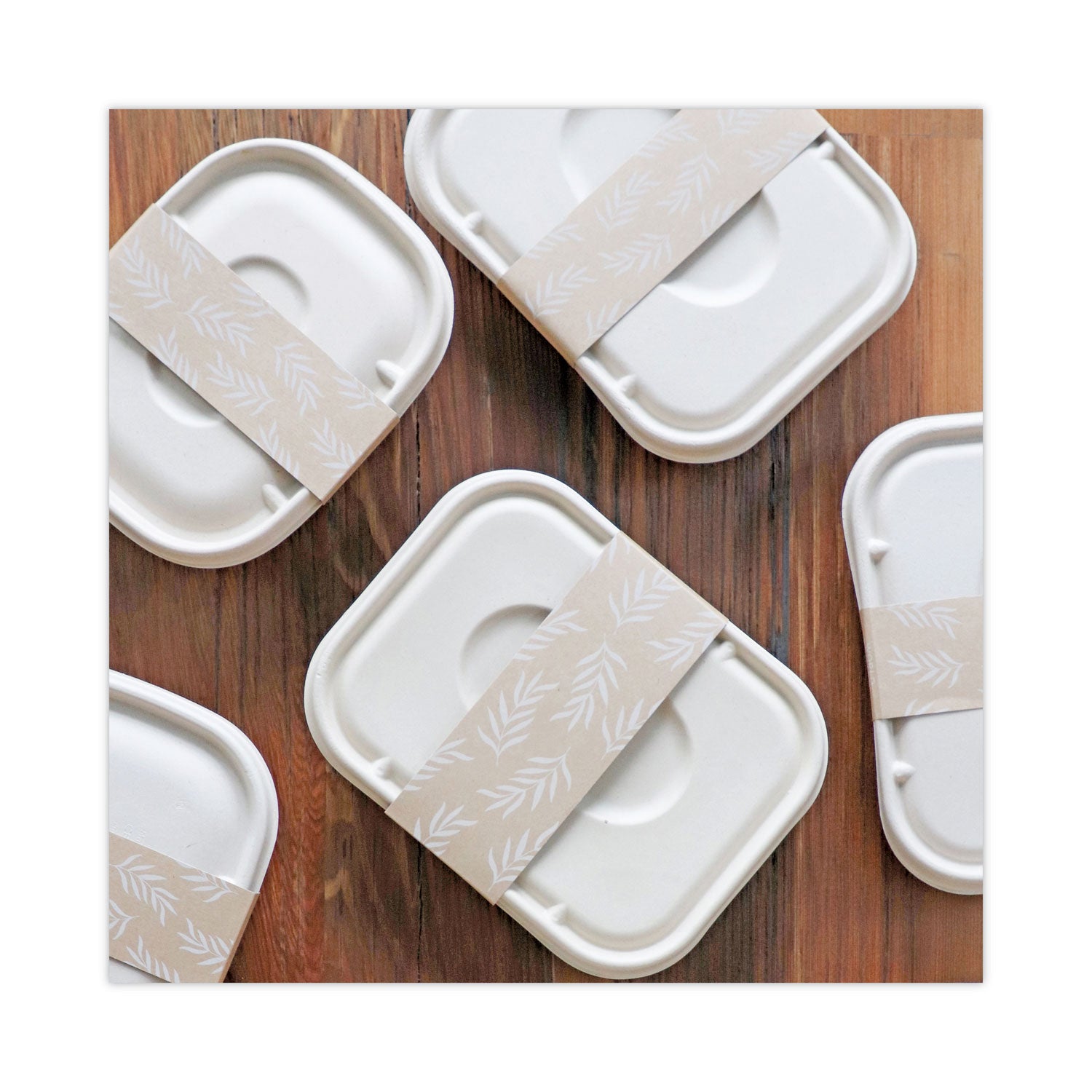 World Centric® Fiber Lids for Fiber Containers, 7.8 x 10.1 x 0.5, Natural, Paper, 400/Carton