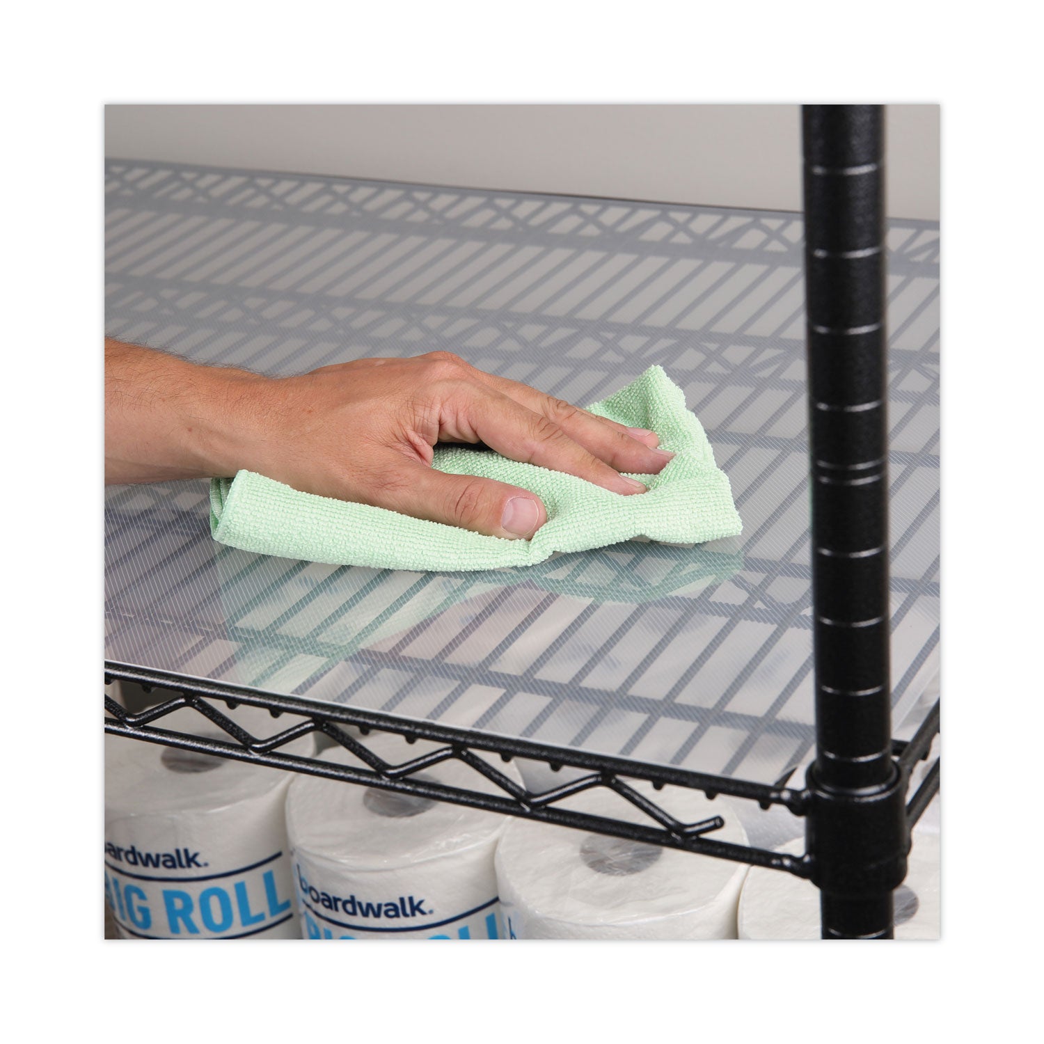 Alera® Shelf Liners For Wire Shelving, Clear Plastic, 36w X 24d, 4/pack