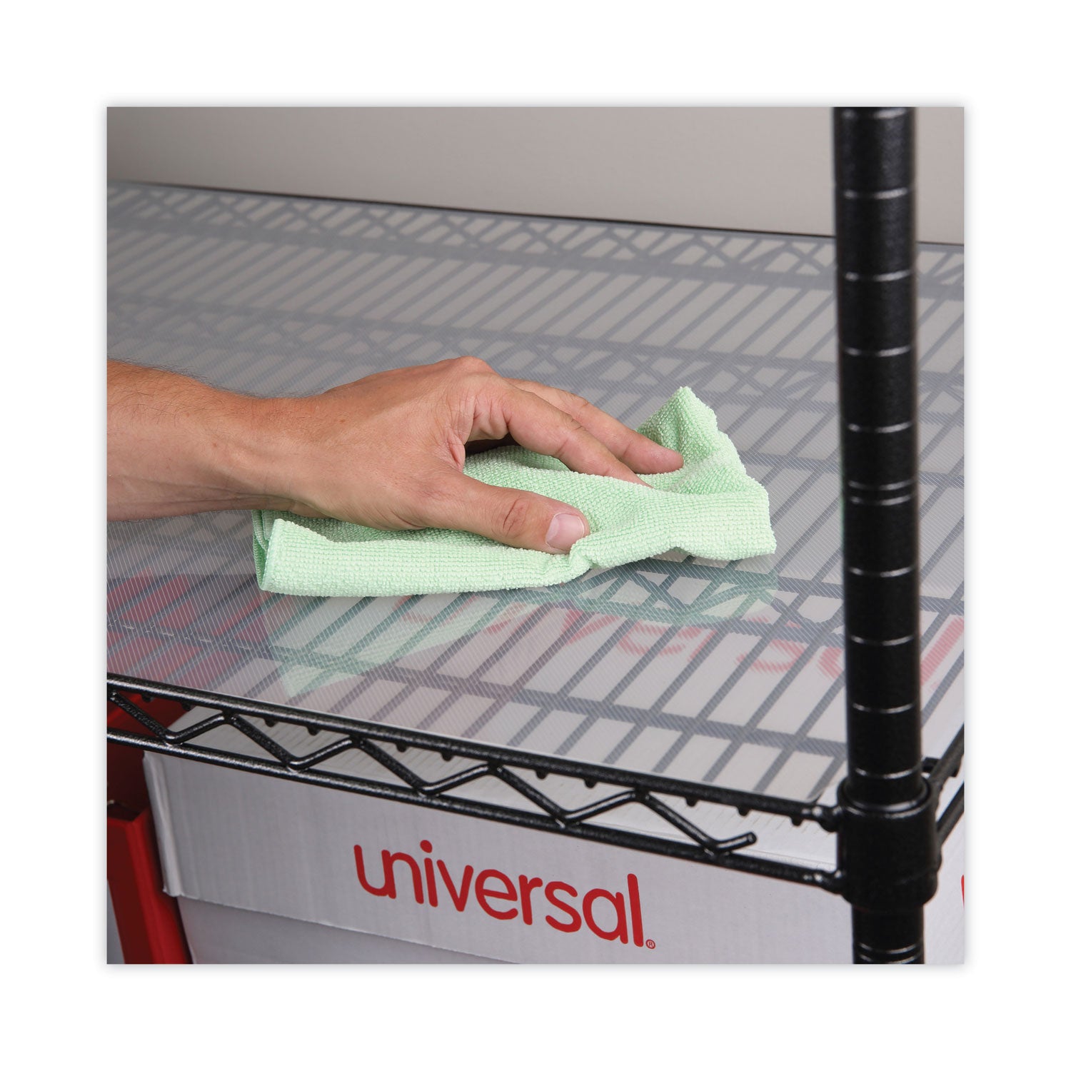 Alera® Shelf Liners For Wire Shelving, Clear Plastic, 48w X 24d, 4/pack