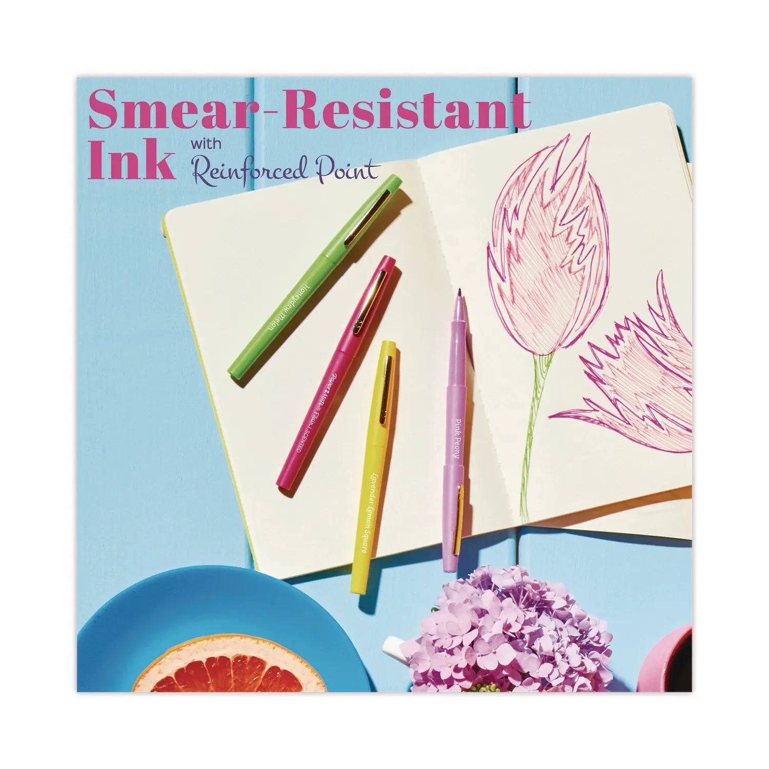 Flair Scented Felt Tip Porous Point Pen, Stick, Medium 0.7 mm, Assorted Ink and Barrel Colors, 6/Pack Paper Mate® Flipcost