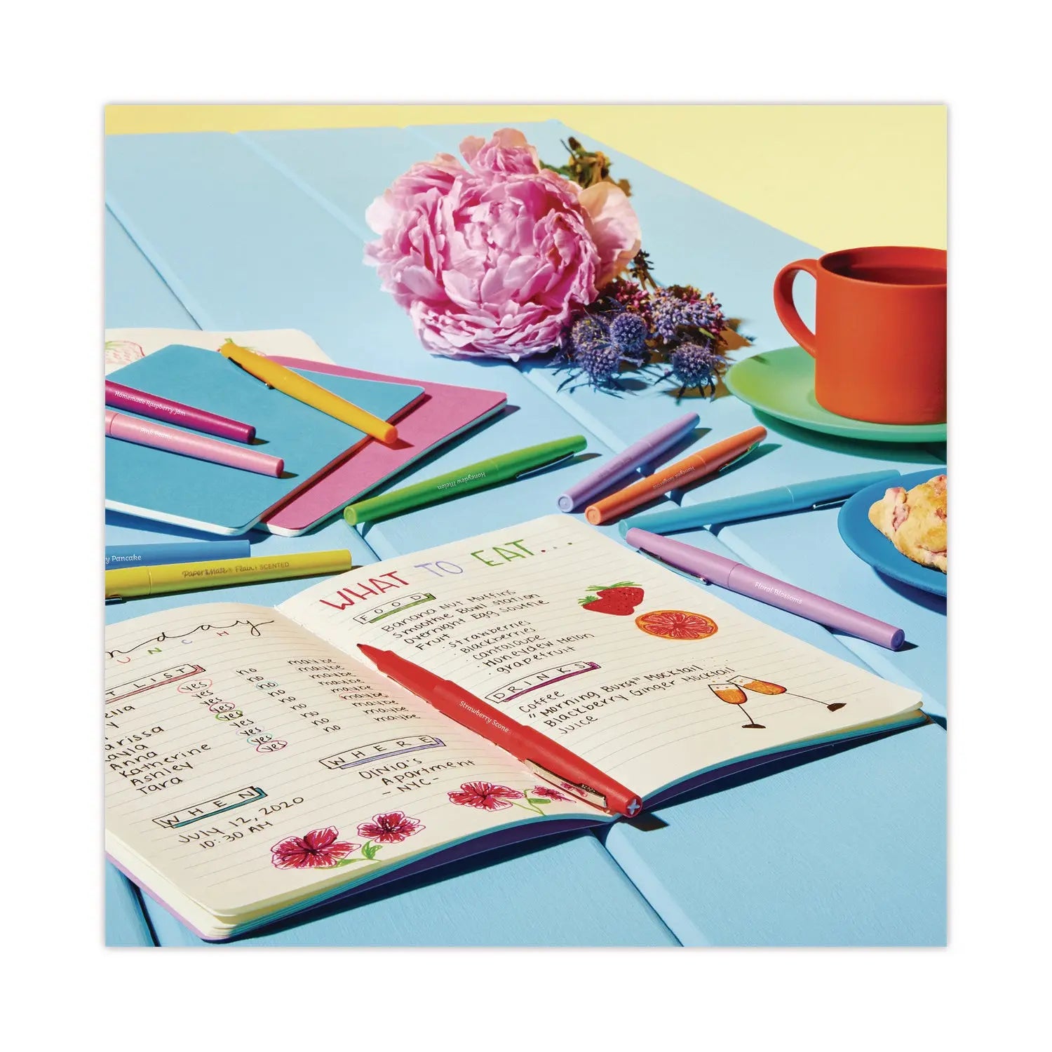 Flair Scented Felt Tip Porous Point Pen, Stick, Medium 0.7 mm, Assorted Ink and Barrel Colors, 6/Pack Paper Mate® Flipcost