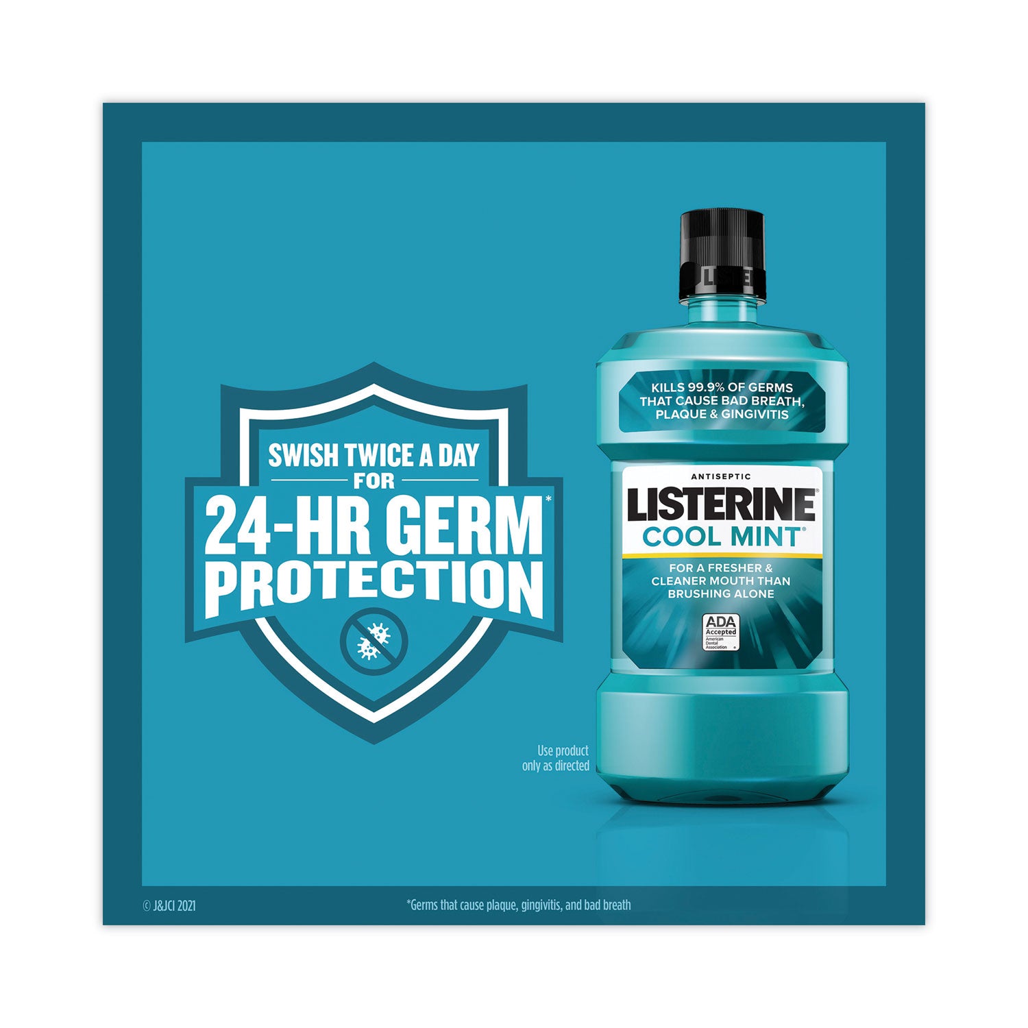 Johnson & Johnson® Listerine Cool Mint Mouthwash, 1 L Bottle
