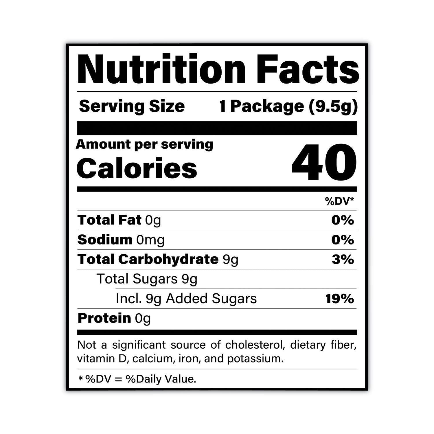 POP ROCKS® Sugar Candy, Blue Raspberry, 0.33 oz Pouches, 24/Carton