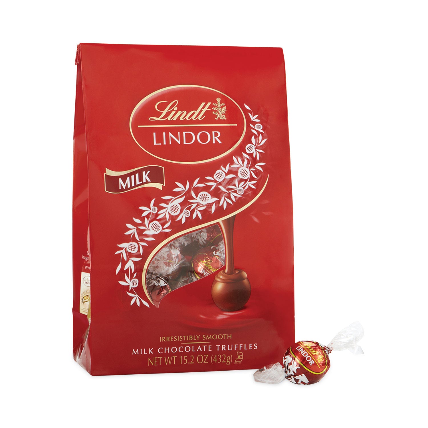 Lindt Lindor Milk Chocolate Truffles, 3.5 oz Bag, 3 Bags
