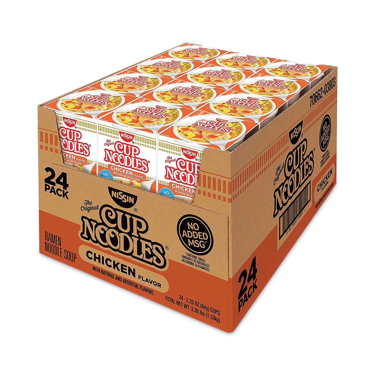 Nissin® Cup Noodles, Chicken, 2.25 oz Cup, 24 Cups/Carton
