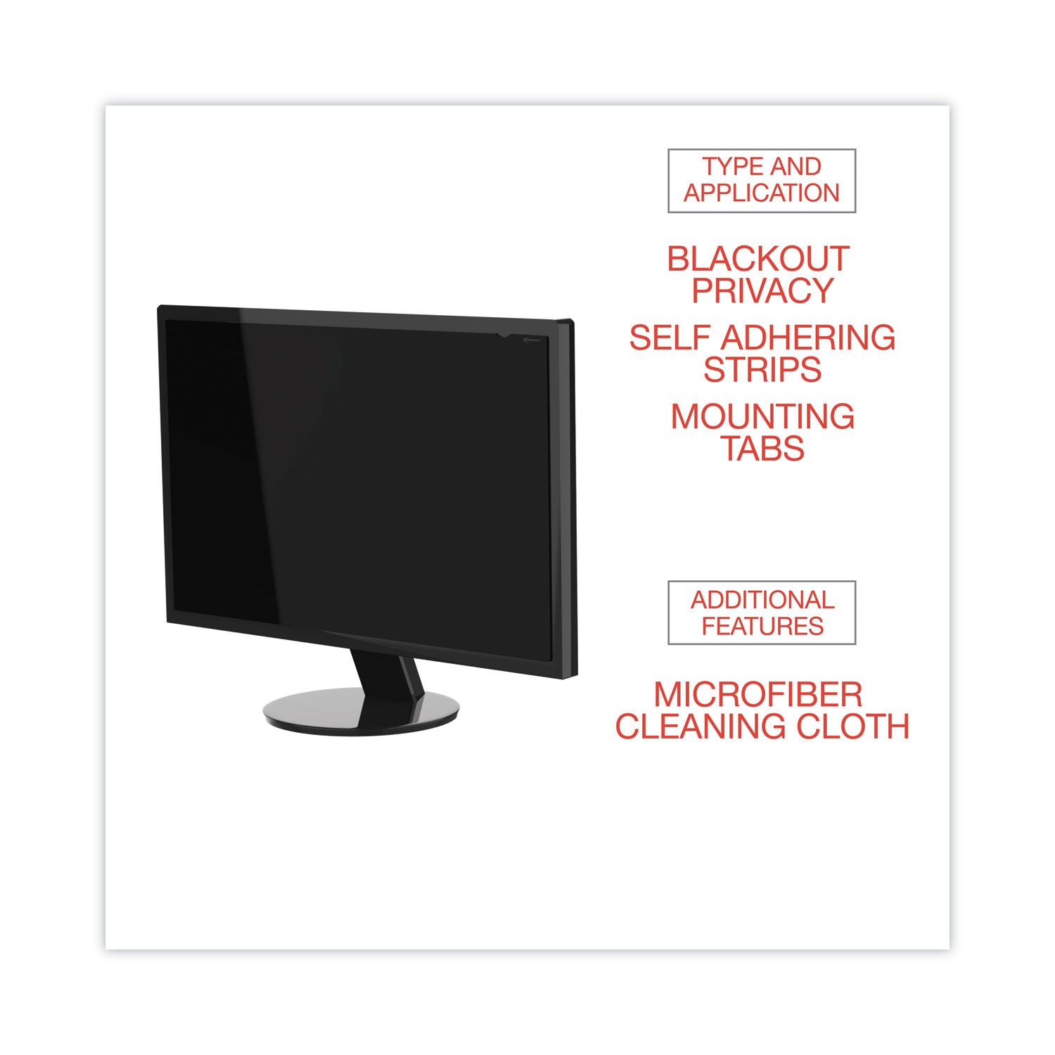Innovera® Blackout Privacy Filter for 30" Widescreen Flat Panel Monitor, 16:10 Aspect Ratio