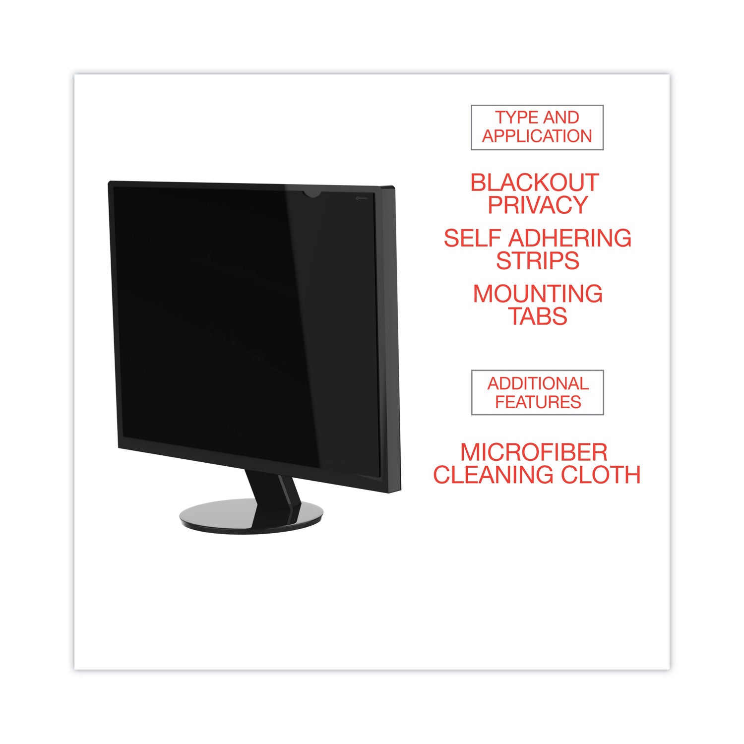 Innovera® Blackout Privacy Filter for 15" Flat Panel Monitor/Laptop