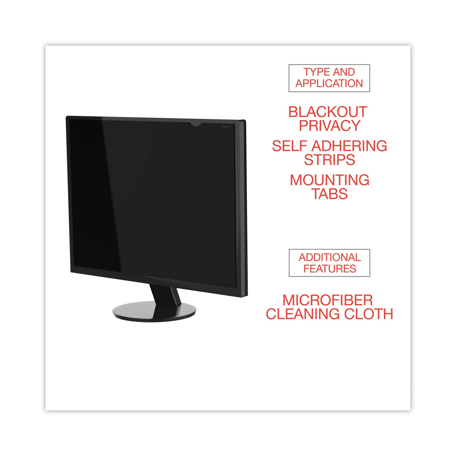 Innovera® Blackout Privacy Filter for 15.6" Widescreen Laptop, 16:9 Aspect Ratio