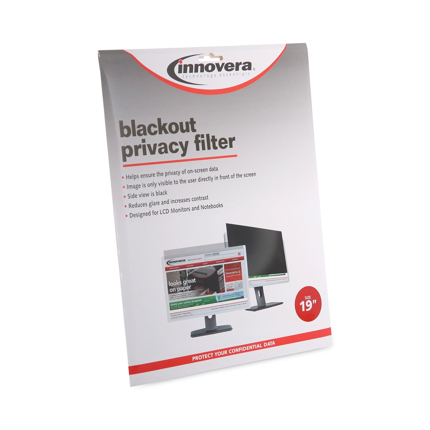 Innovera® Blackout Privacy Filter for 19" Flat Panel Monitor