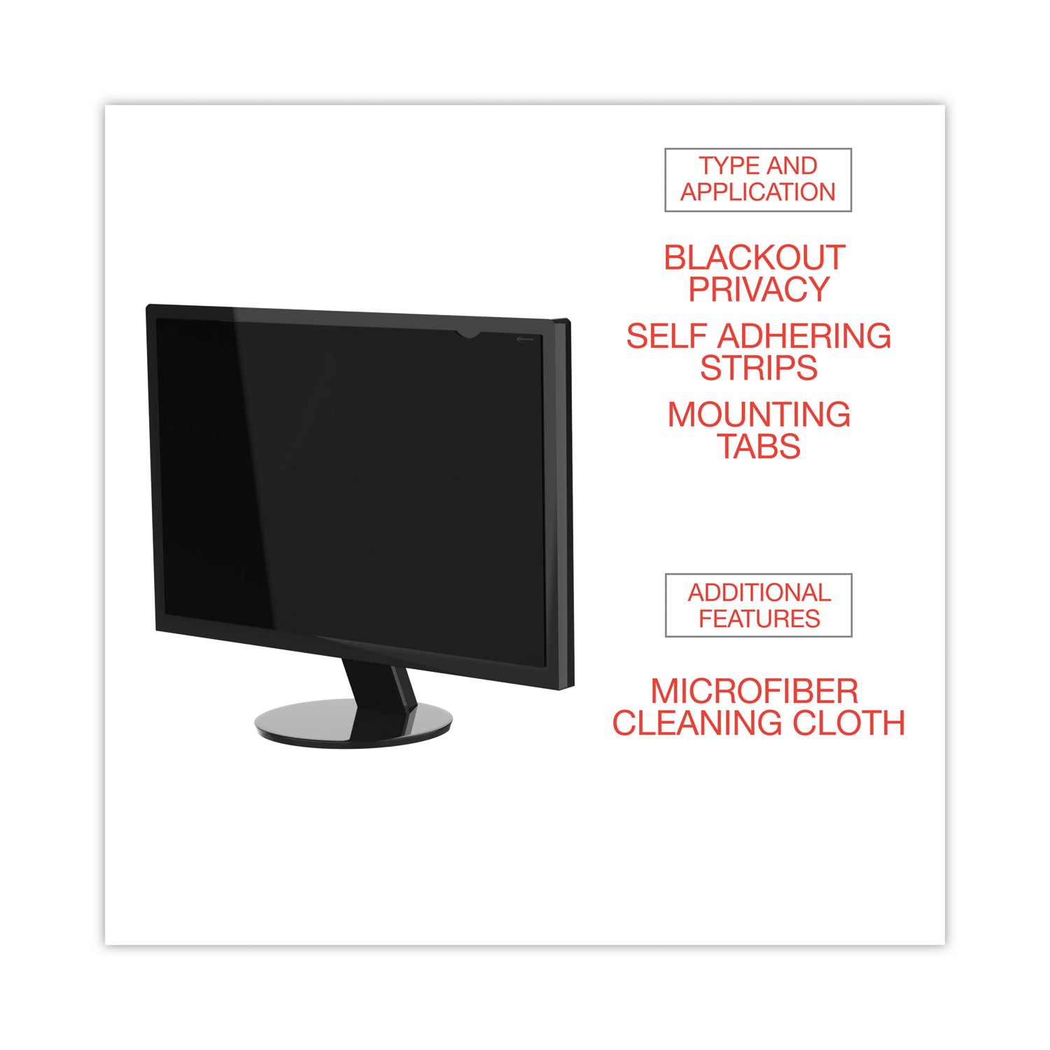 Innovera® Blackout Privacy Filter for 19" Widescreen Flat Panel Monitor, 16:10 Aspect Ratio