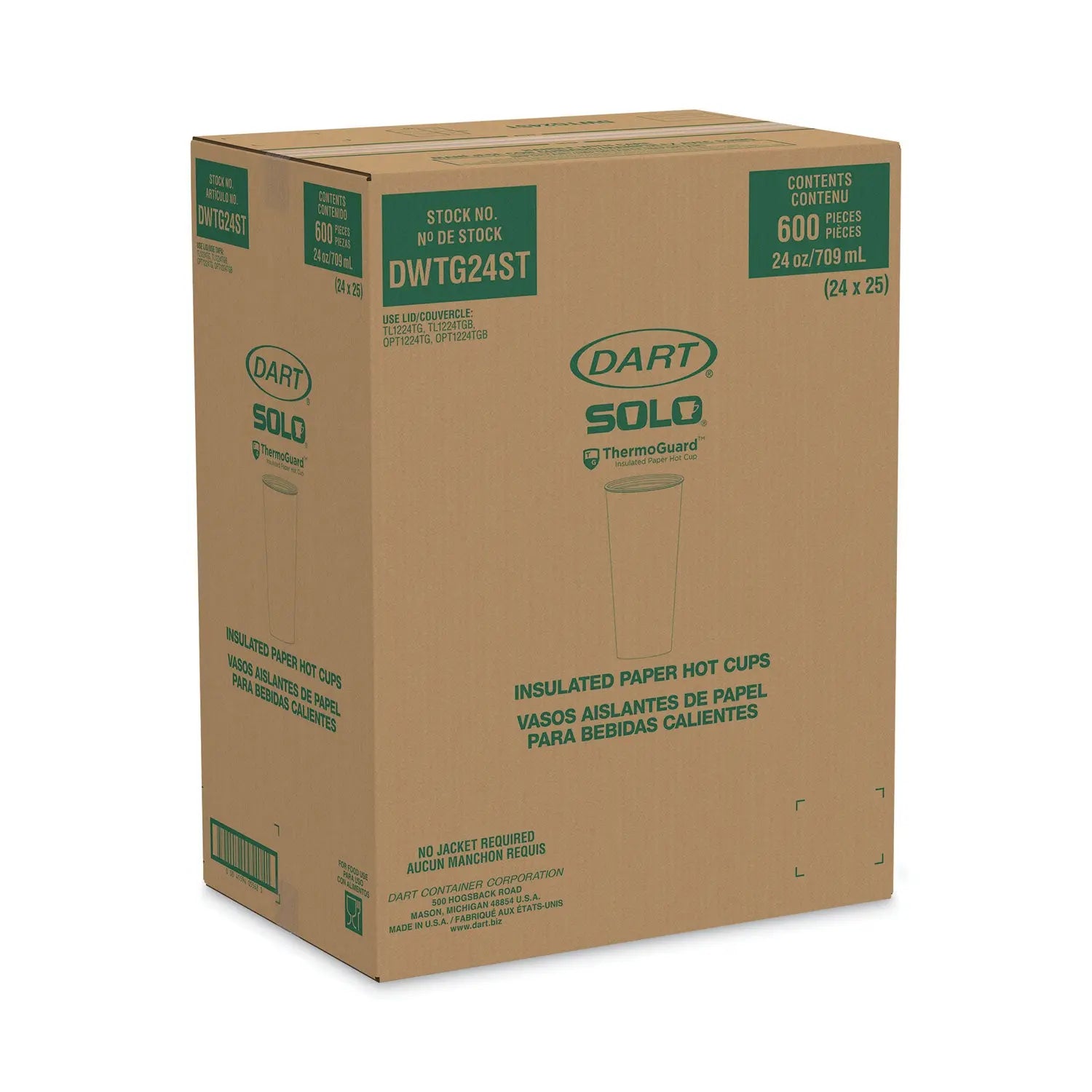 Thermoguard Insulated Paper Hot Cups, 24 oz, Steam Print, 600/Carton SOLO® Flipcost