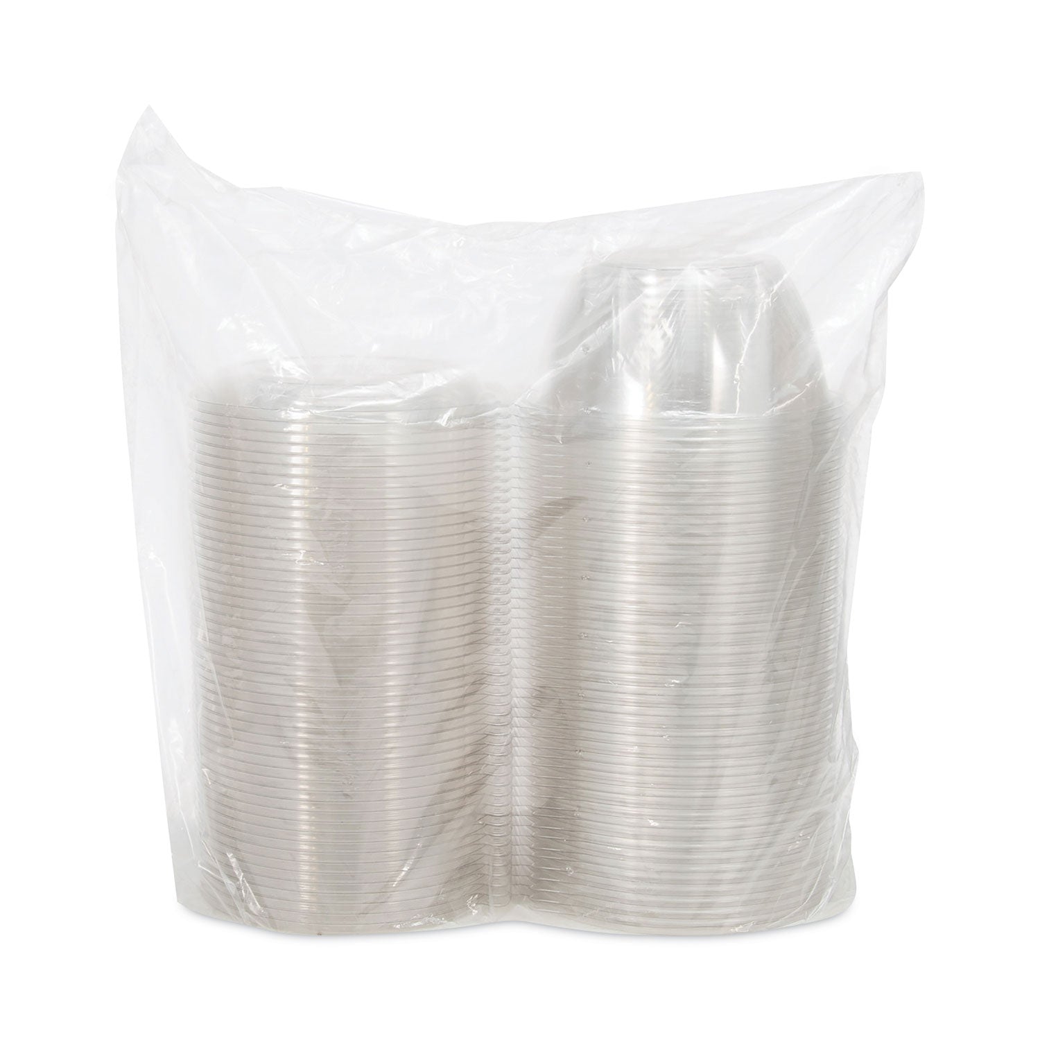 Dart® Tamper-Resistant, Tamper-Evident Bowls with Dome Lid, 32 oz, 7" Diameter x 3.4" h, Clear, Plastic, 150/Carton