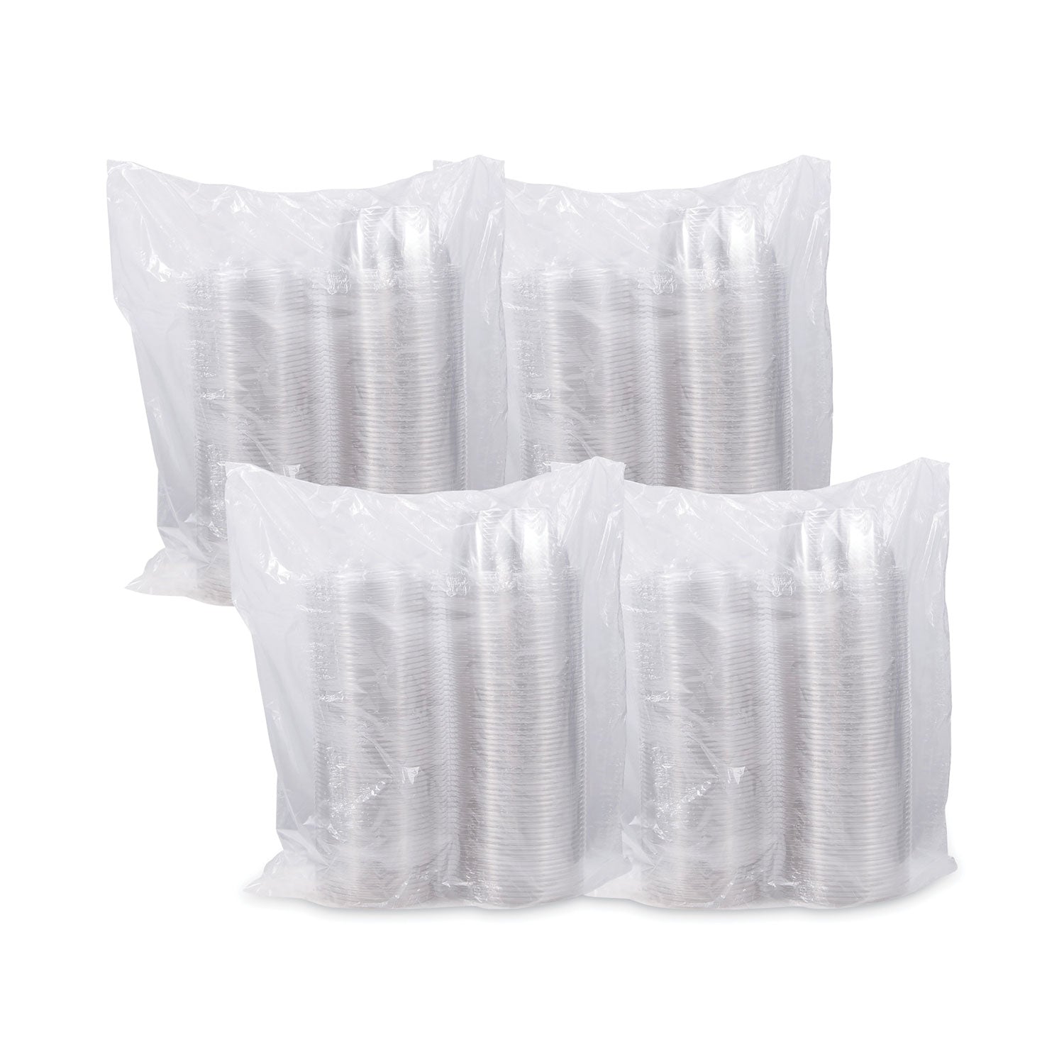 Dart® Tamper-Resistant, Tamper-Evident Bowls with Dome Lid, 16 oz, 5.5" Diameter x 3.1" h, Clear, Plastic, 240/Carton