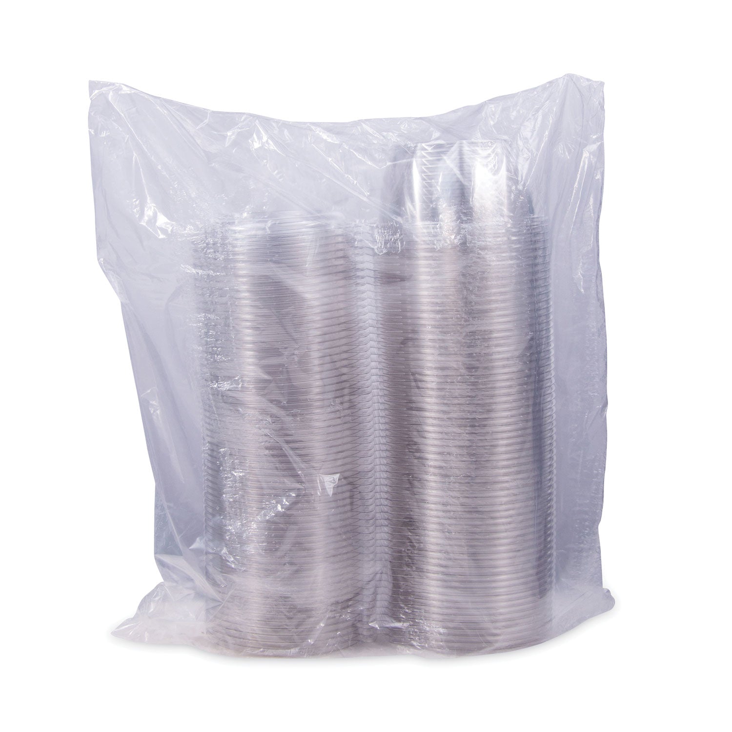 Dart® Tamper-Resistant, Tamper-Evident Bowls with Dome Lid, 16 oz, 5.5" Diameter x 3.1" h, Clear, Plastic, 240/Carton