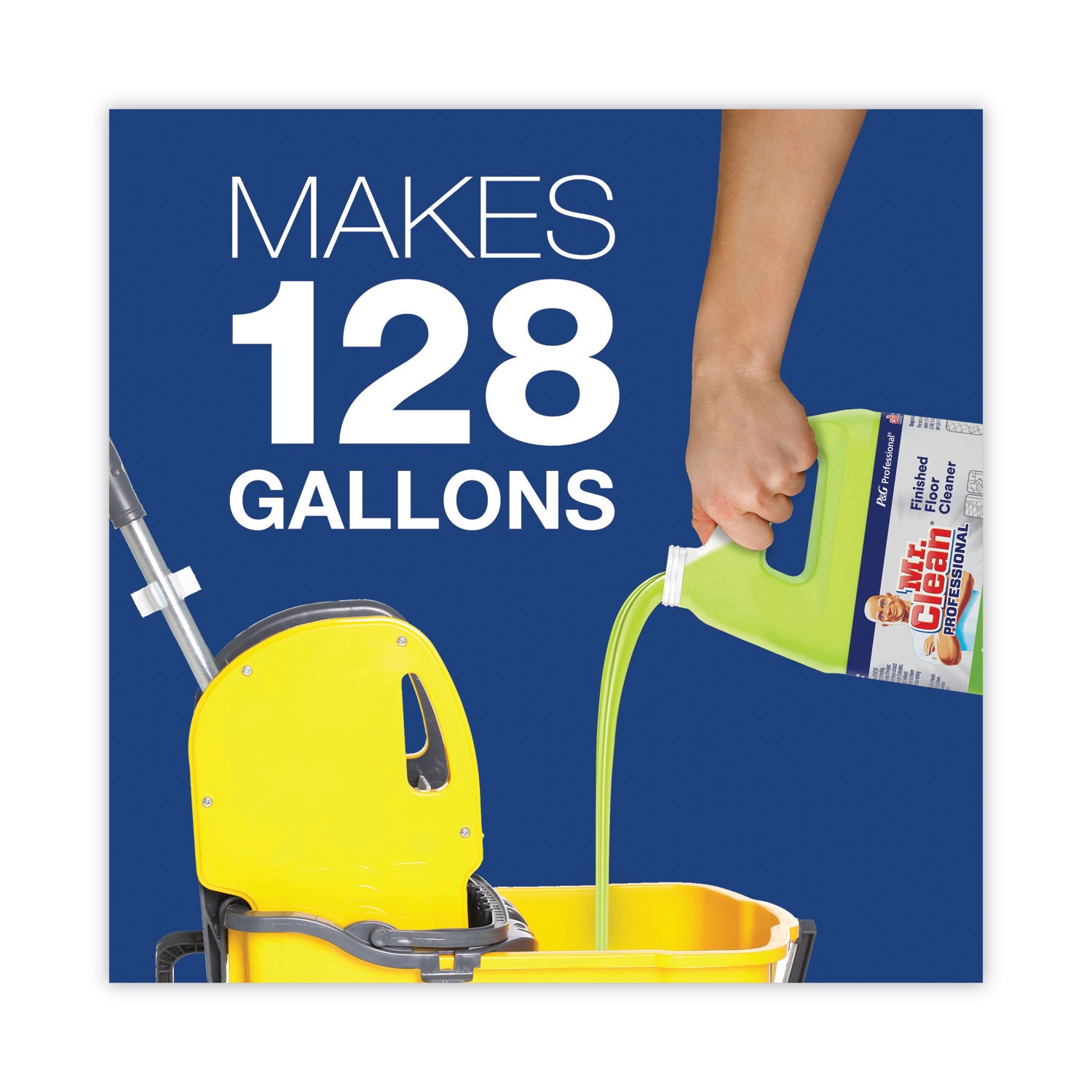 Mr. Clean® Finished Floor Cleaner, Lemon Scent, 1 gal Bottle