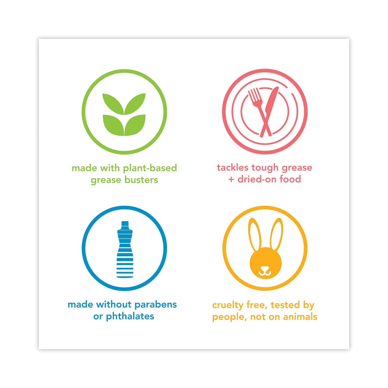 Method® Dish Soap Refill Tub, Clementine Scent, 54 oz Tub, 4/Carton