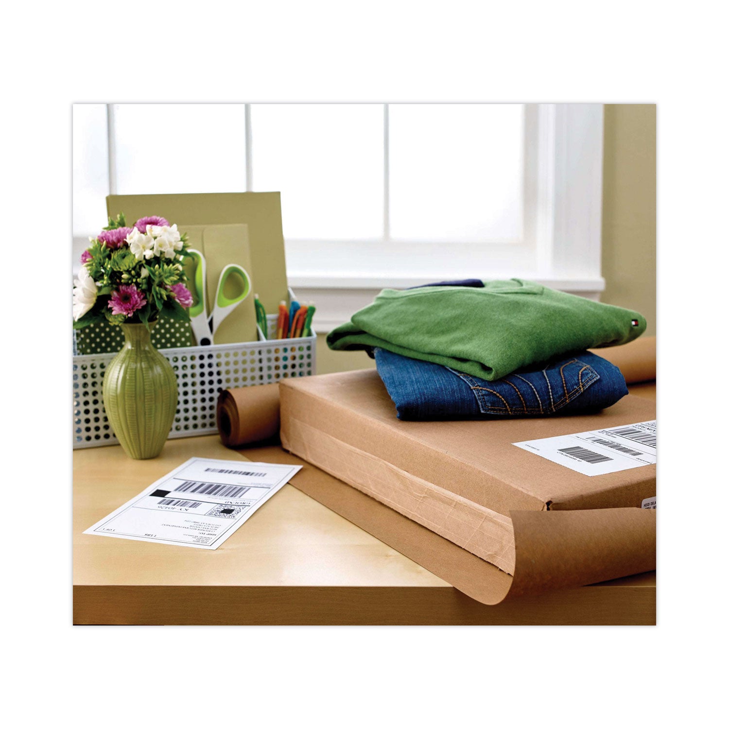 Scotch® Tough Grip Moving Packaging Tape With Dispenser, 3" Core, 1.88" X 54.6 Yds, Clear