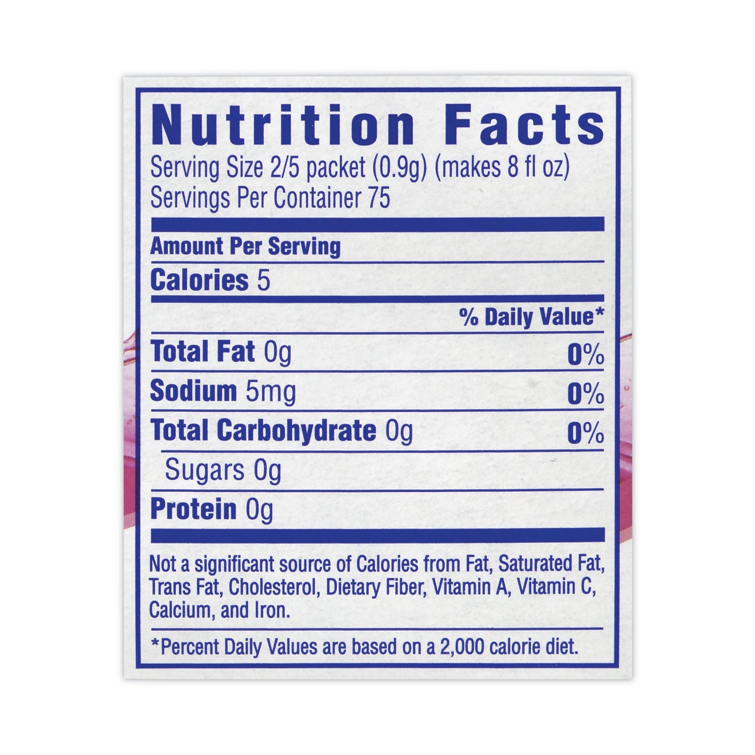 Crystal Light® On-The-Go Sugar-Free Drink Mix, Raspberry Ice, 0.08 oz Single-Serving Tube, 30/Pk, 2 Packs/Carton