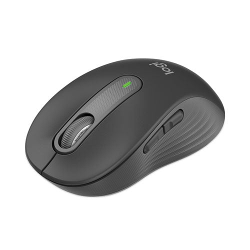 Logitech® Signature M650 Wireless Mouse, Large, 2.4 GHz Frequency, 33 ft Wireless Range, Right Hand Use, Graphite